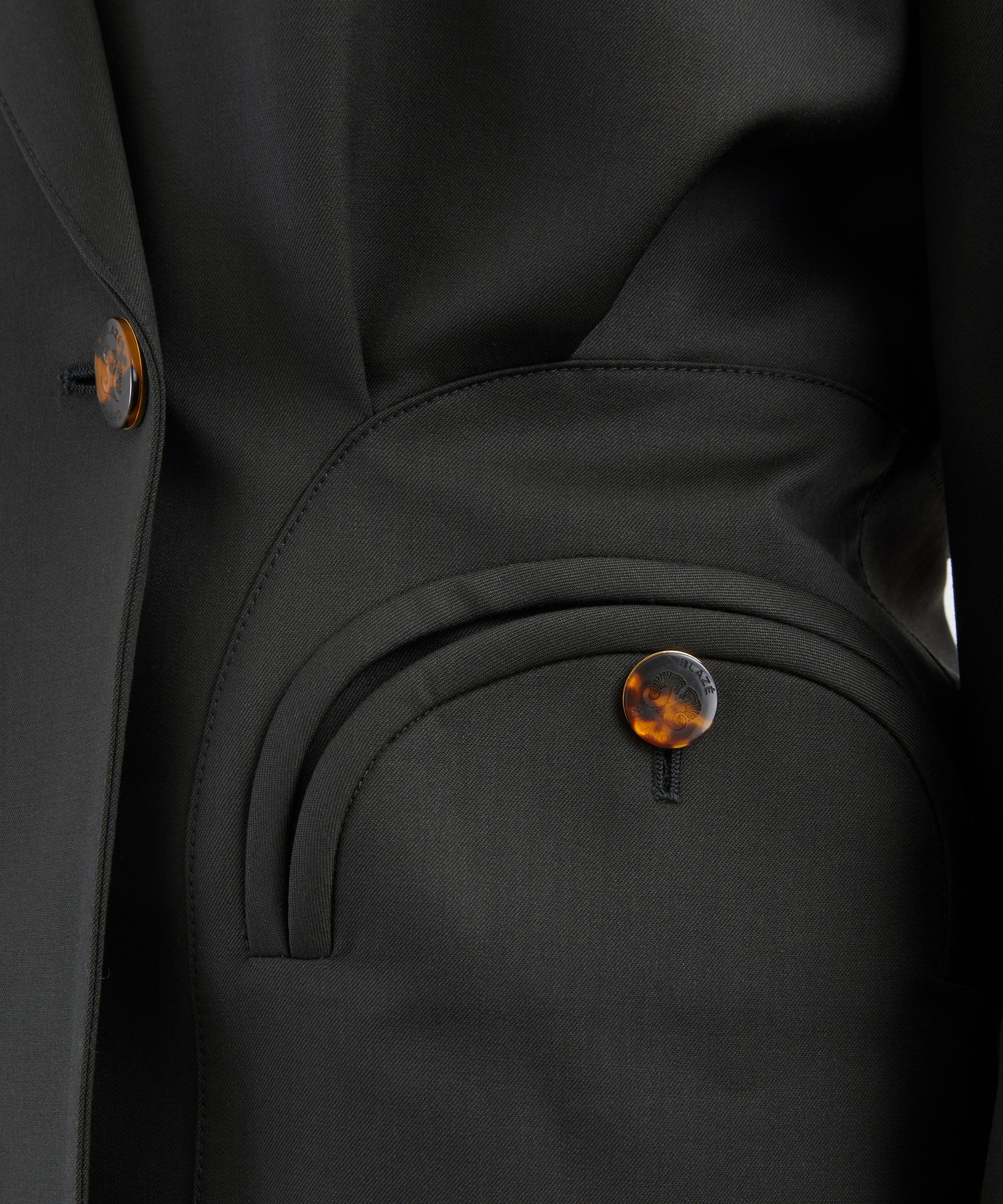 BLAZ&Eacute; Milano - Green Nahalin Double-Breasted Blazer image number 4