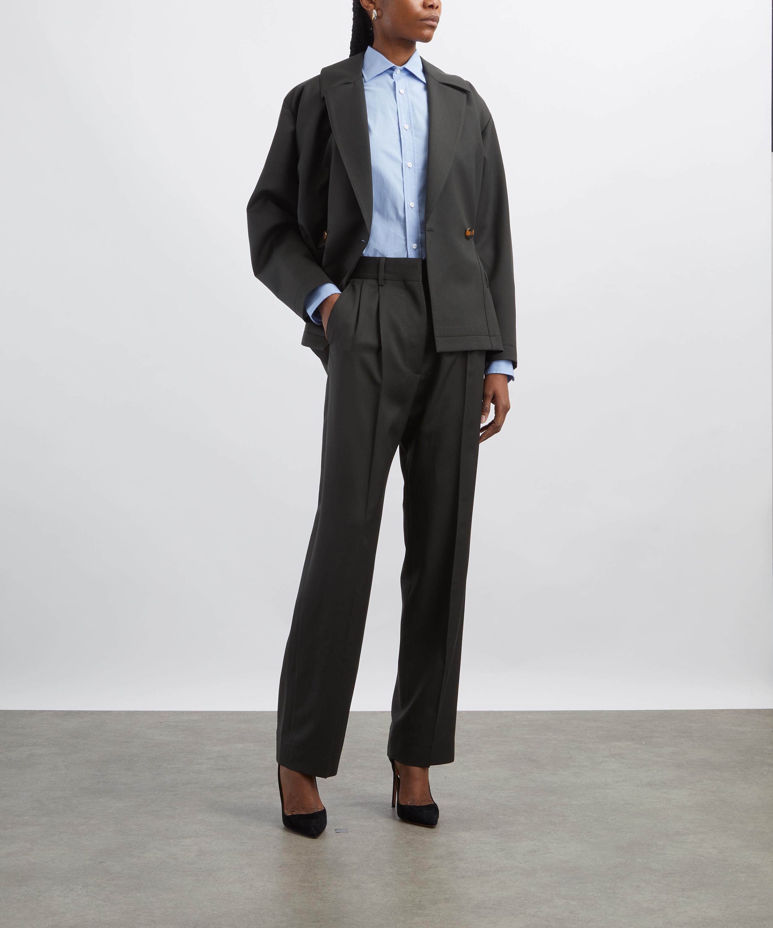 BLAZ&Eacute; Milano - Green Nahalin Pleated Trousers image number 1