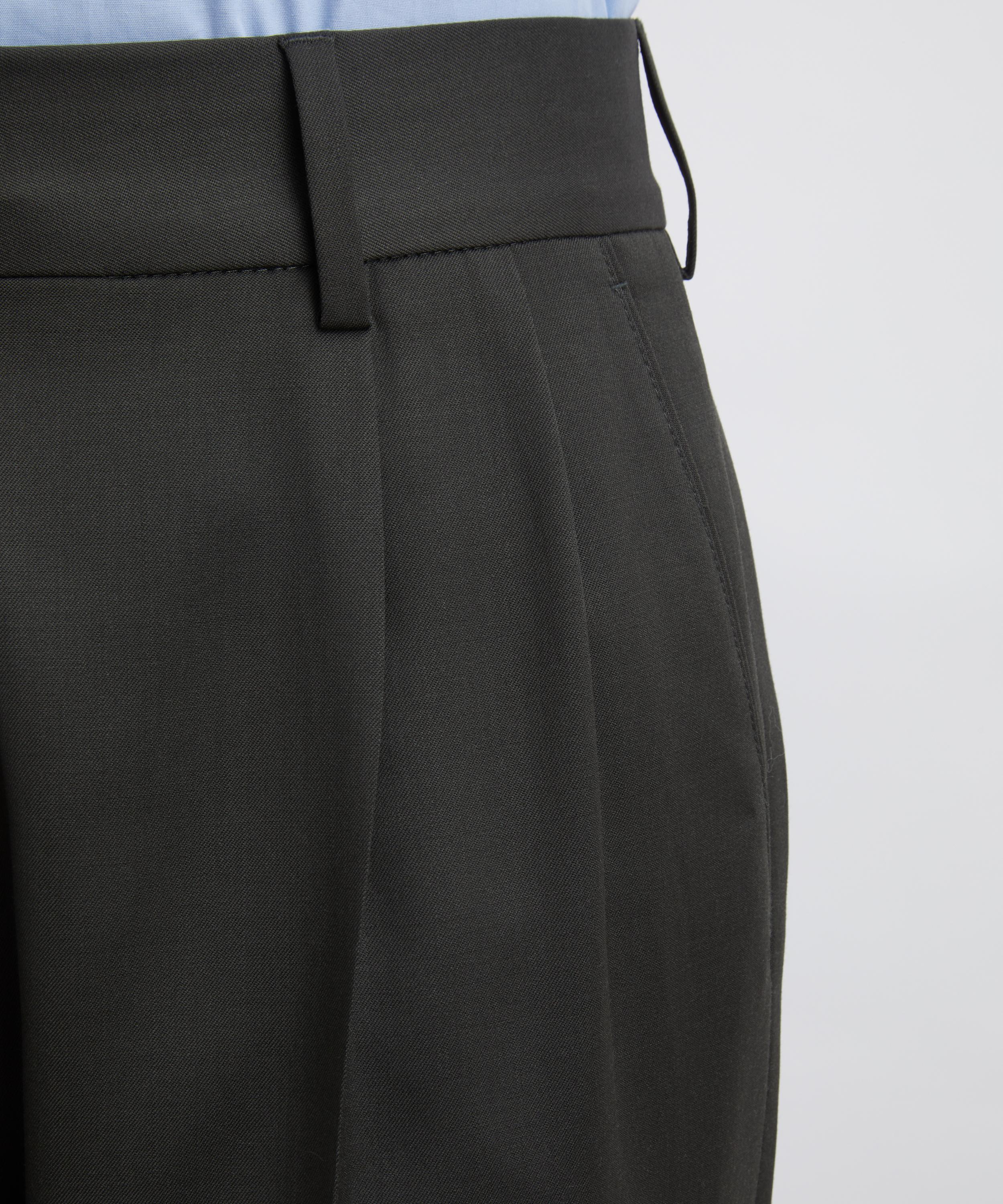 BLAZ&Eacute; Milano - Green Nahalin Pleated Trousers image number 4