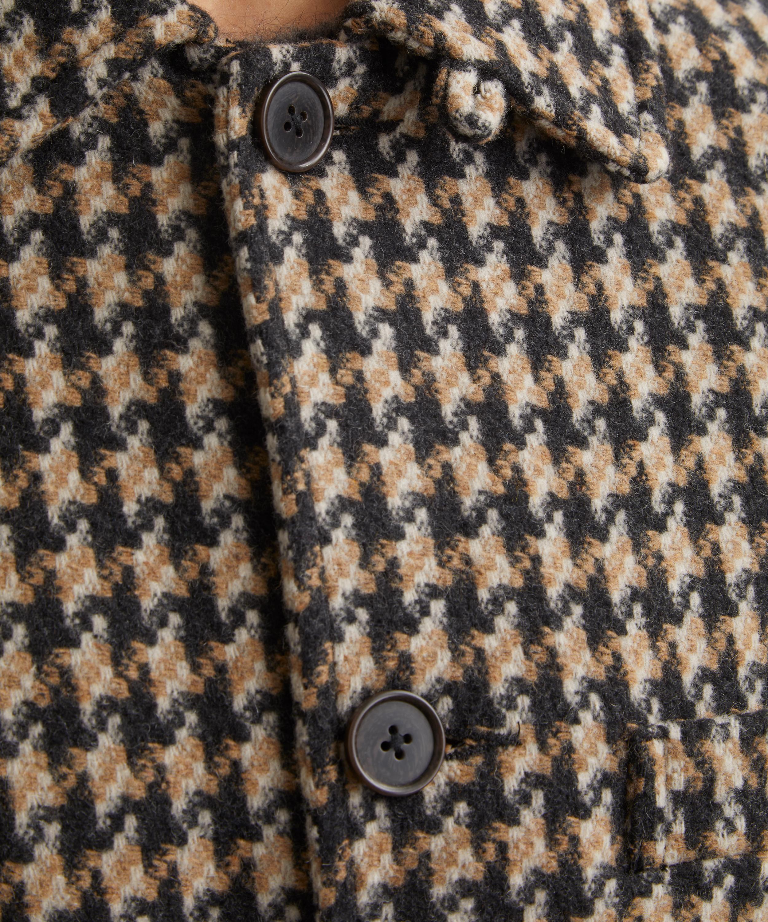 Universal Works - Sand Cortina Tweed Long Swing Coat image number 4