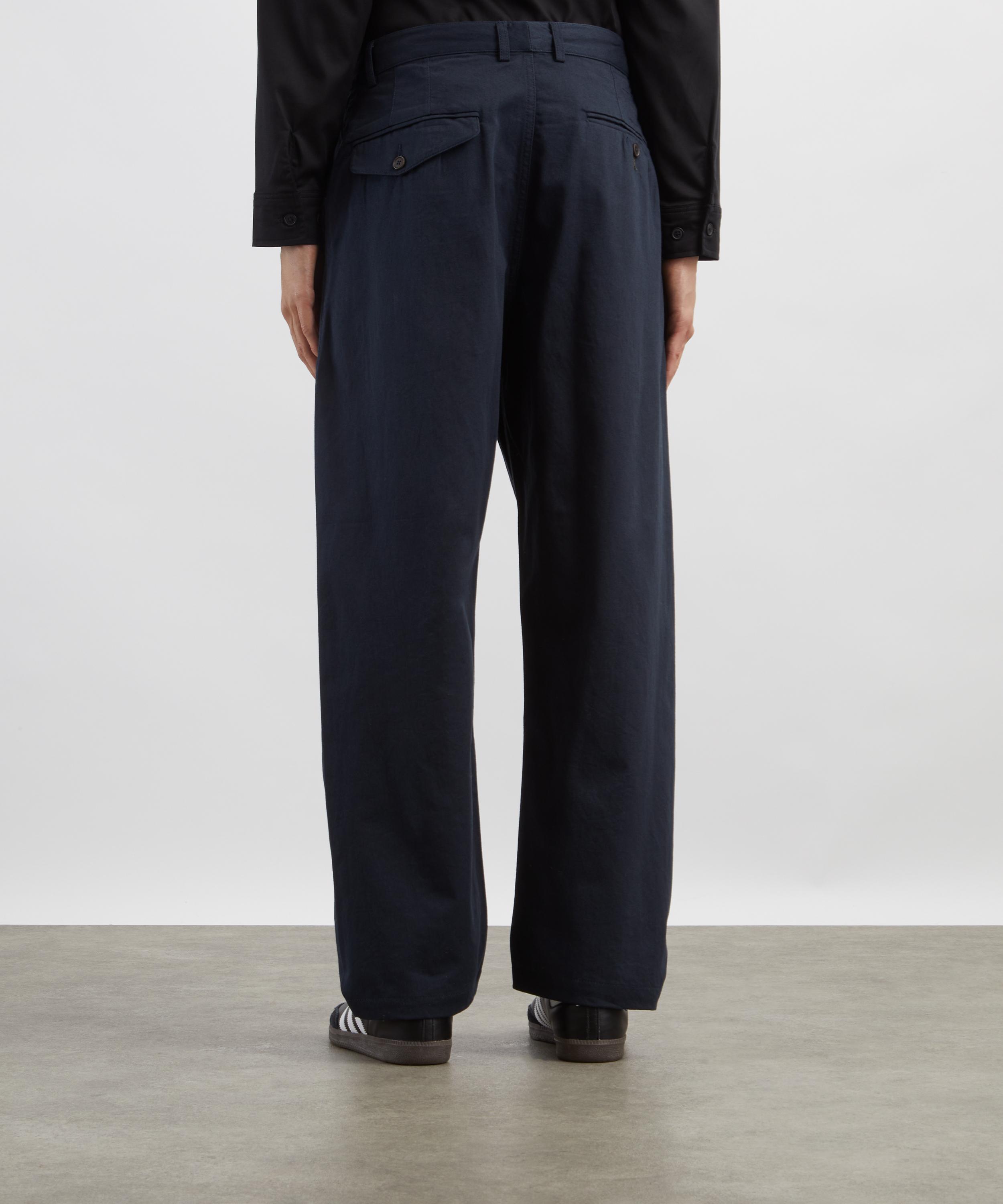 Universal Works - Navy Twill Double-Pleat Trousers image number 3