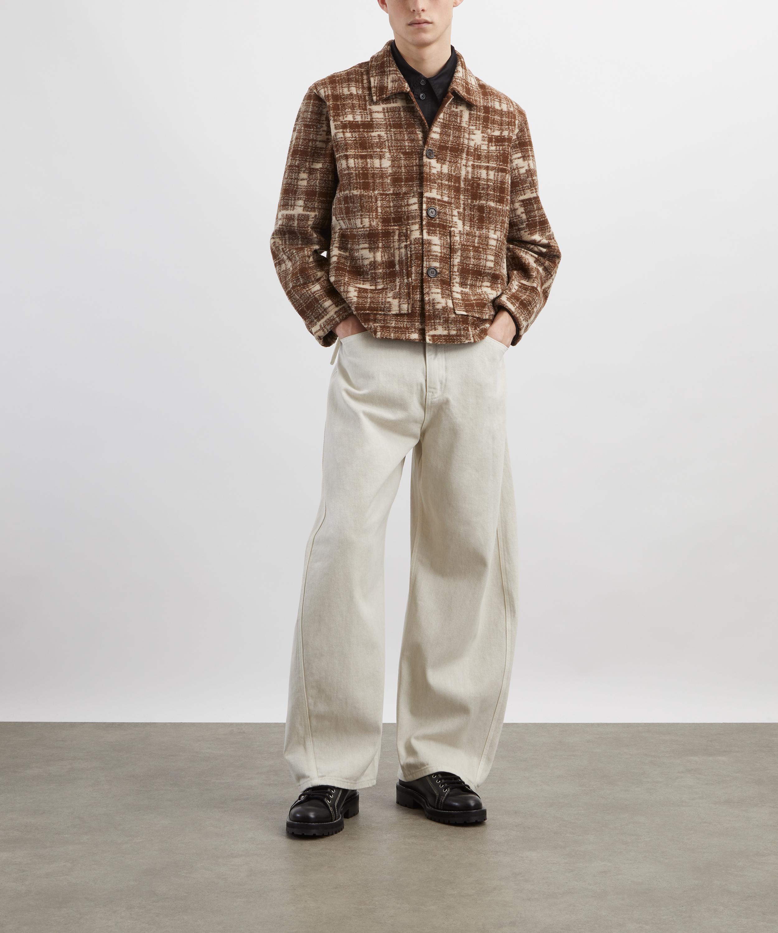 Universal Works - Sand Patch Check Fleece Chore Jacket image number 1