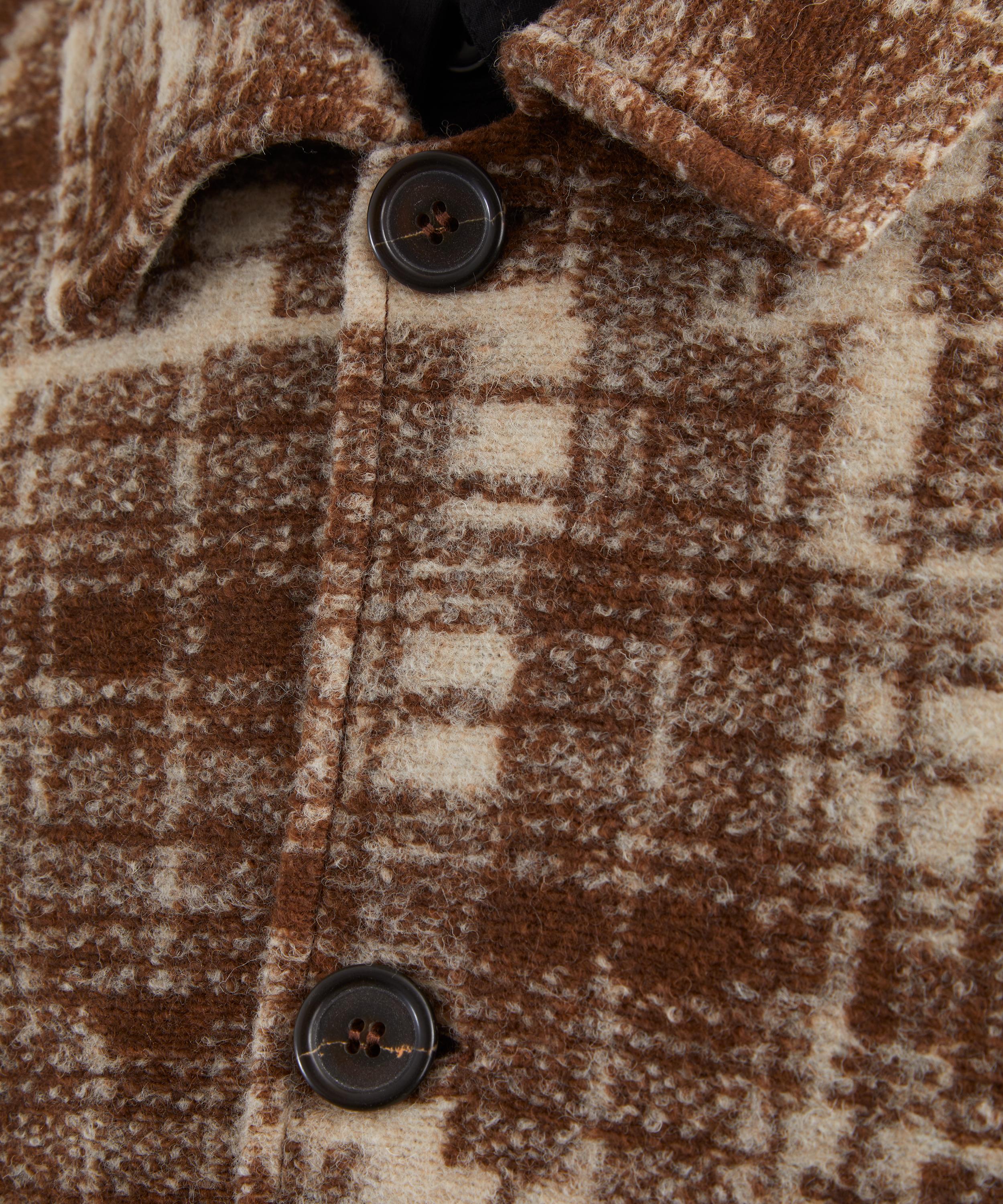 Universal Works - Sand Patch Check Fleece Chore Jacket image number 4