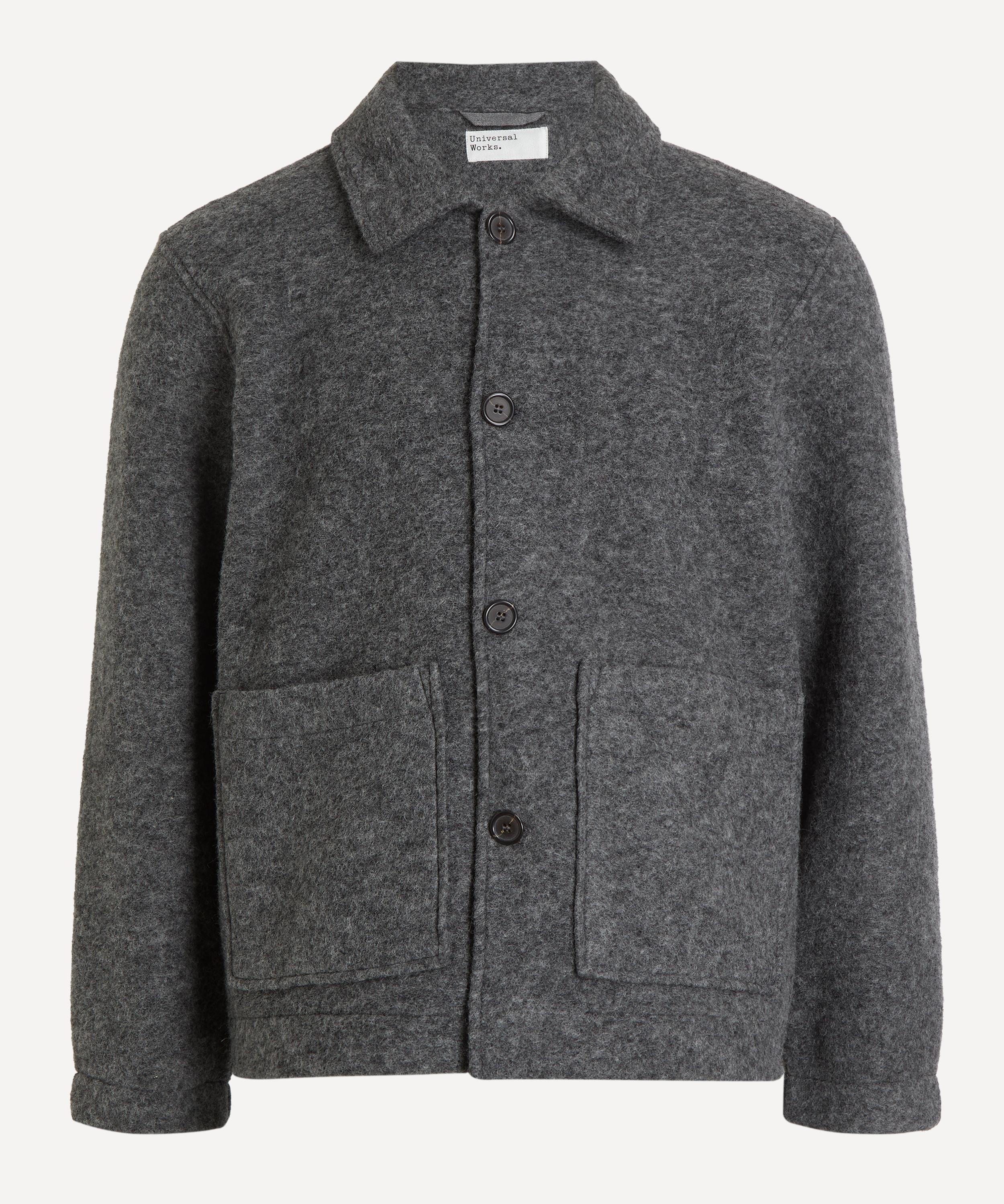 Universal Works - Grey Marl Wool Fleece Rams Jacket