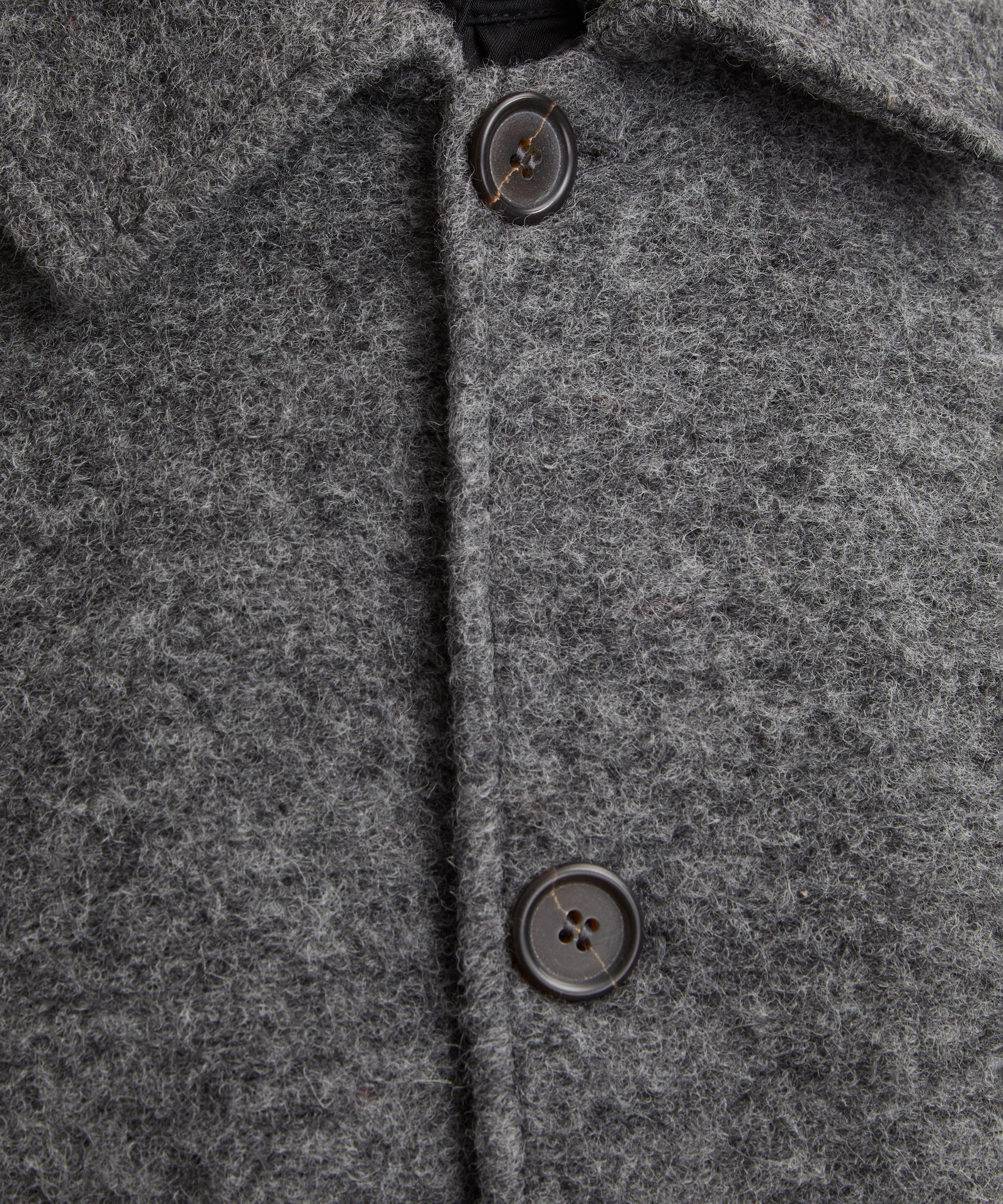 Universal Works - Grey Marl Wool Fleece Rams Jacket image number 4