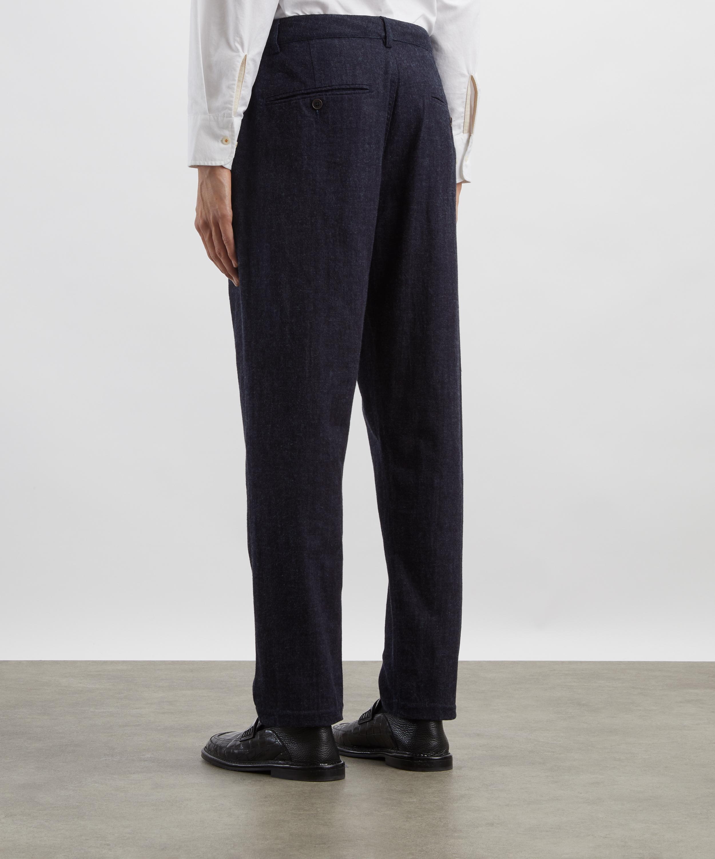Universal Works - Indigo Brushed Denim Military Chinos image number 3