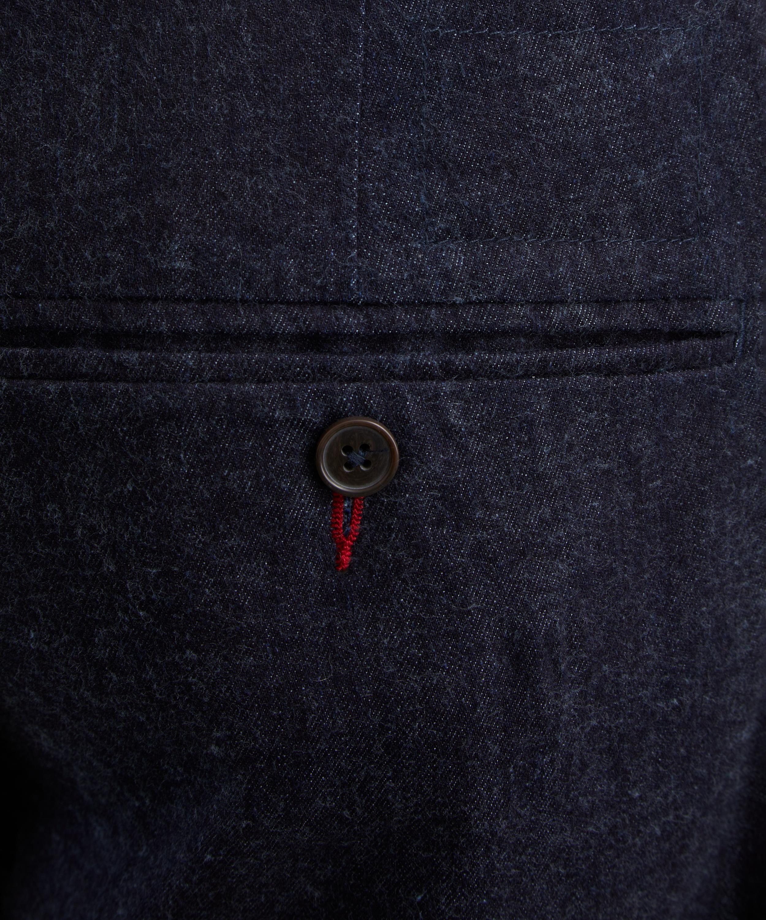 Universal Works - Indigo Brushed Denim Military Chinos image number 4