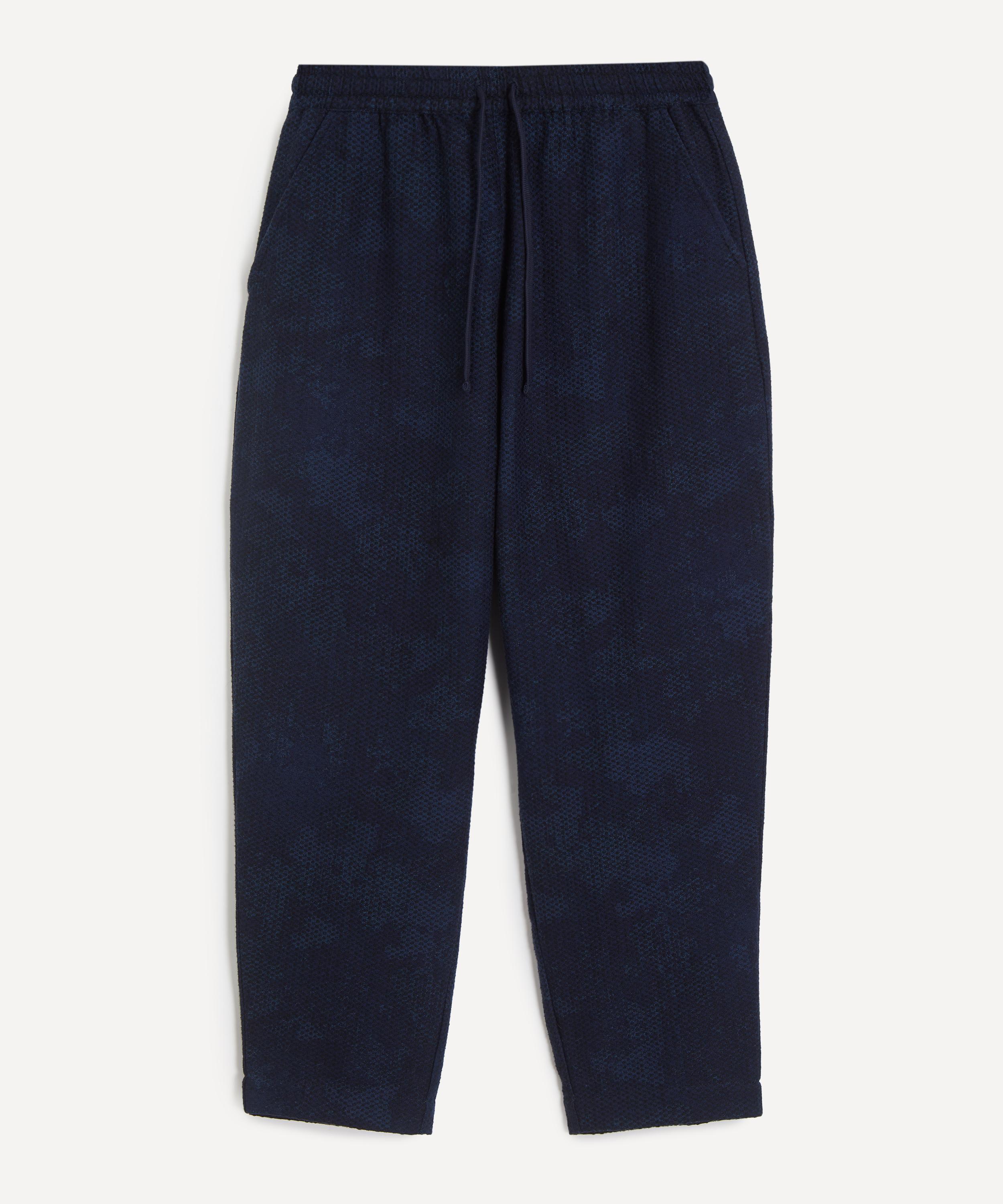 Universal Works - Black-Indigo Denim Camo Braga Trousers