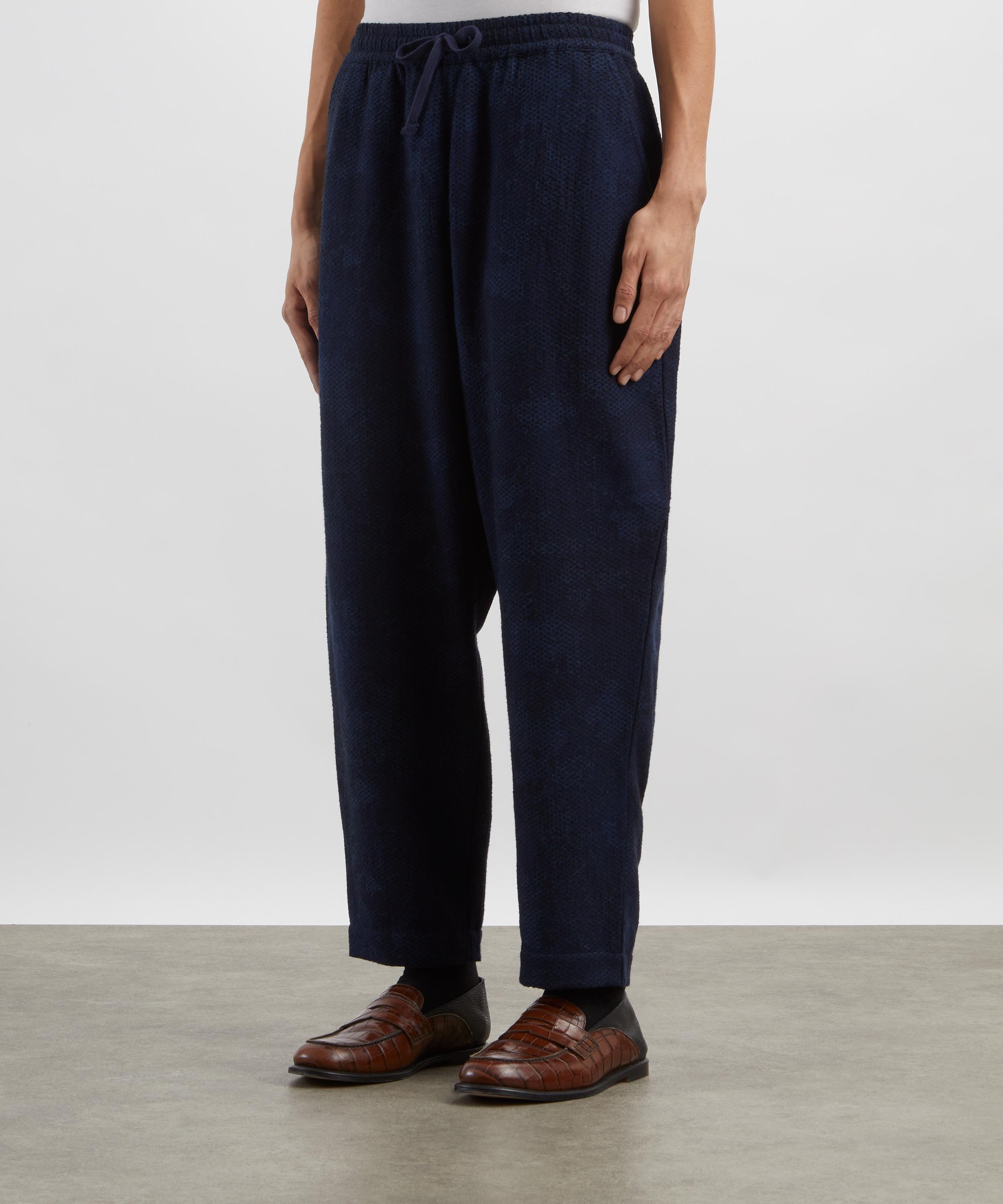 Universal Works - Black-Indigo Denim Camo Braga Trousers image number 2