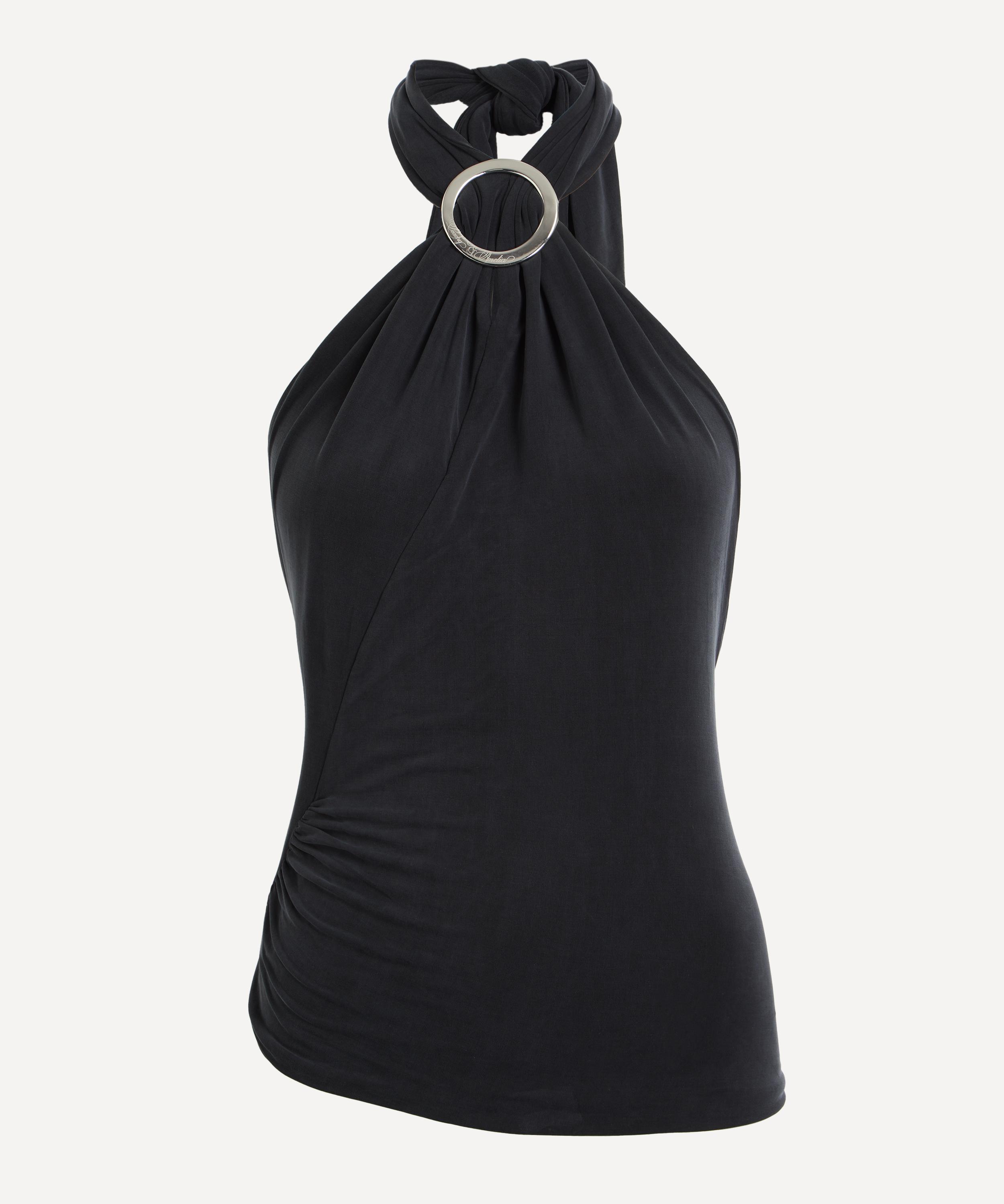Peachy Den - Amelia Graphite Halter Top image number 0