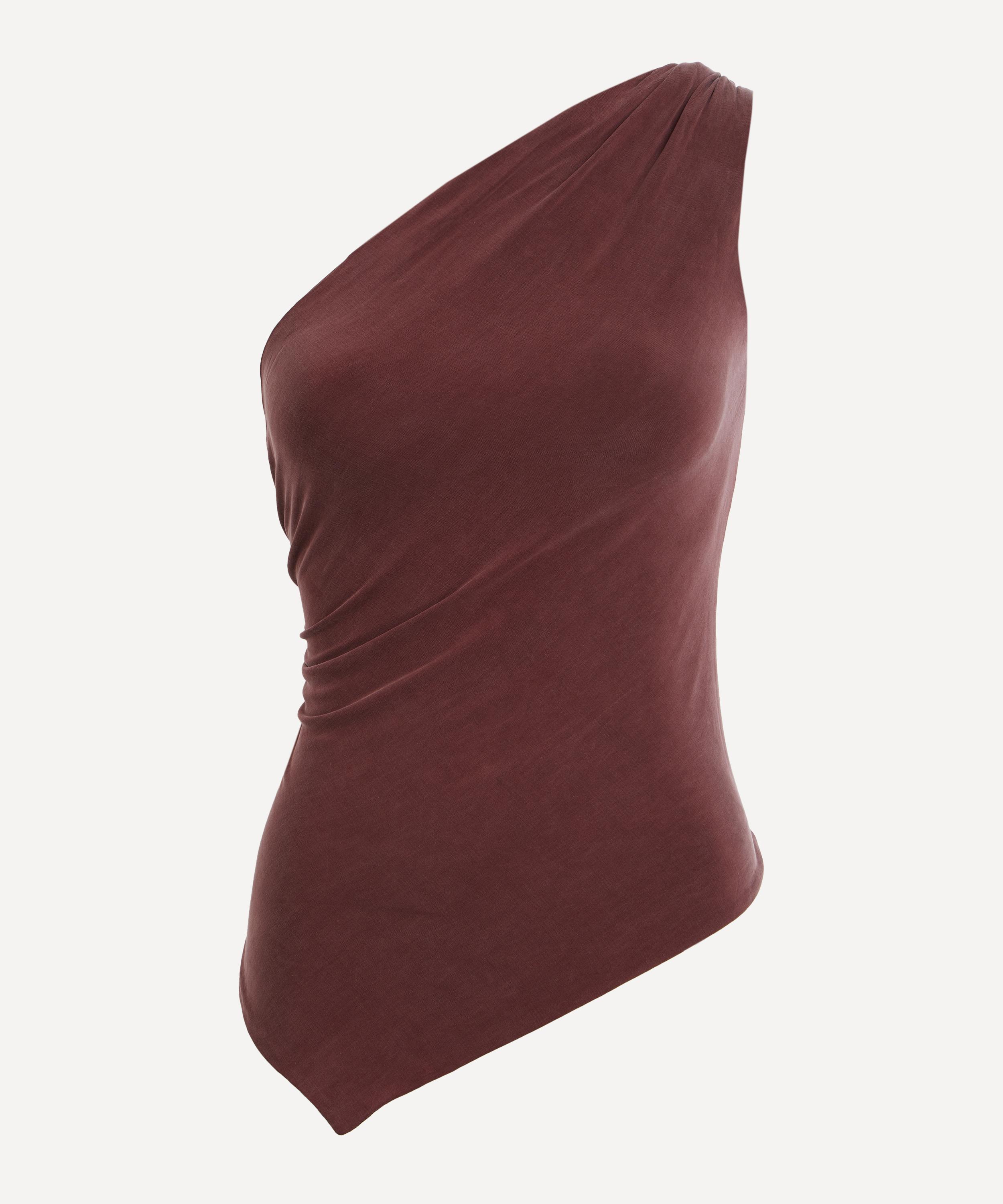 Peachy Den - Amelia Hot Choc One-Shoulder Top image number 0