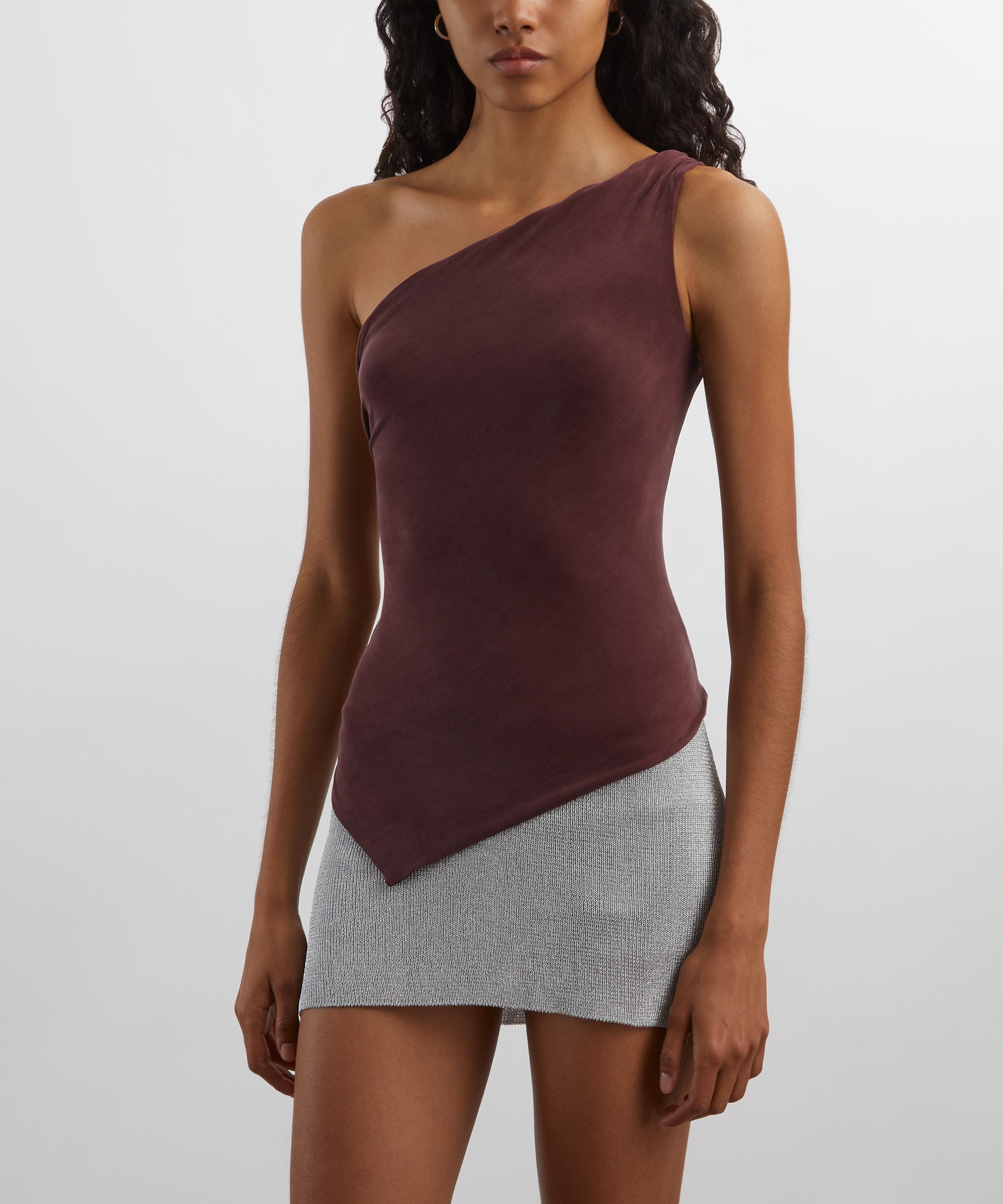 Peachy Den - Amelia Hot Choc One-Shoulder Top image number 2