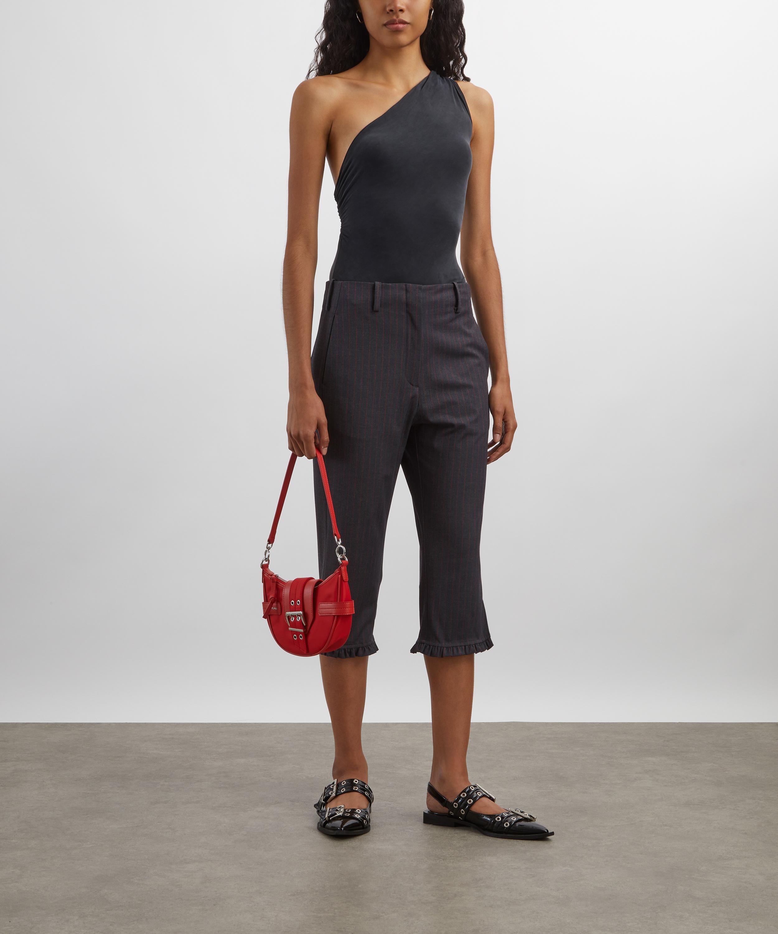 Peachy Den - Amelia One-Shoulder Graphite Top image number 1