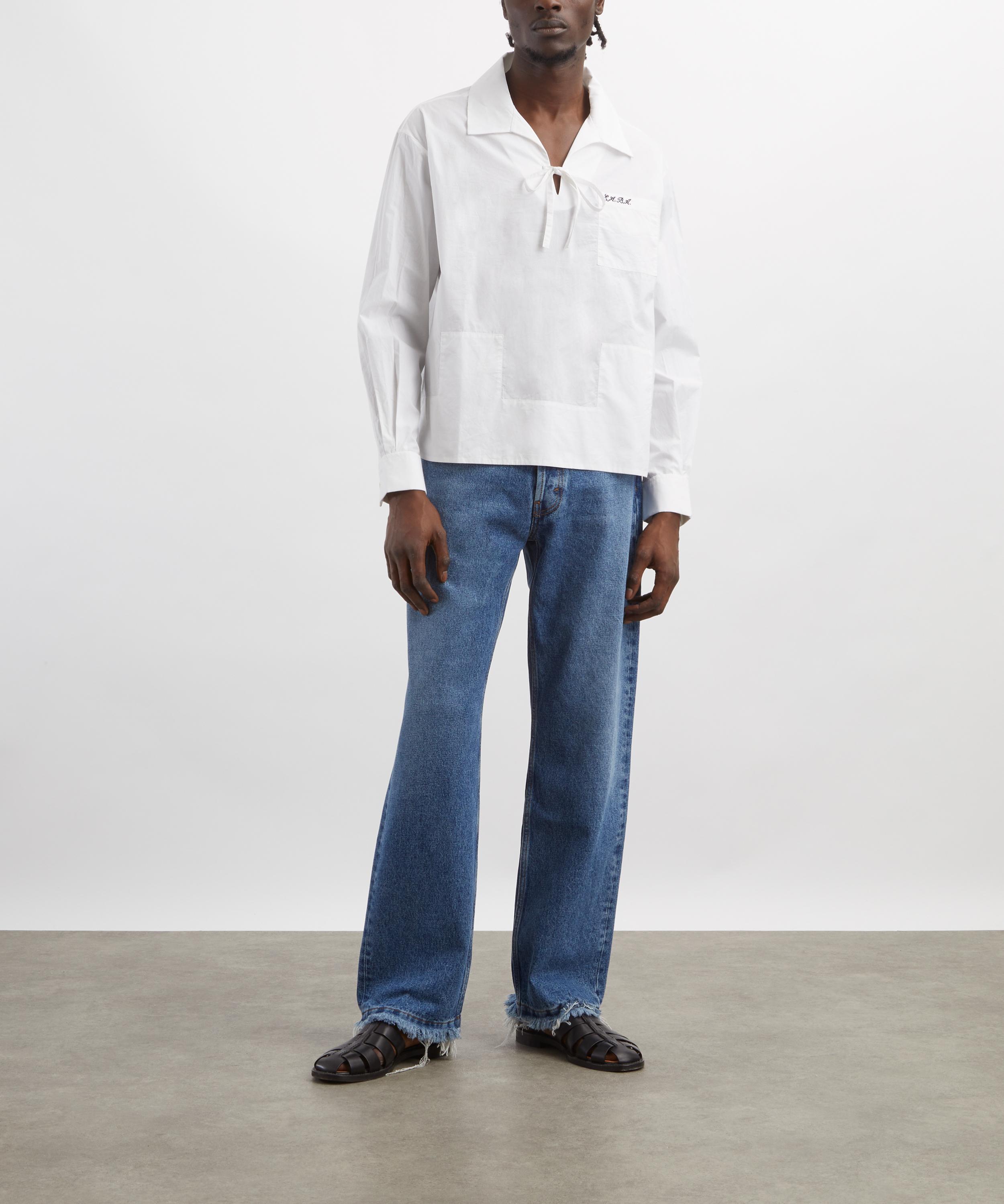 Bode - Cotton Maze Long-Sleeve Shirt image number 1