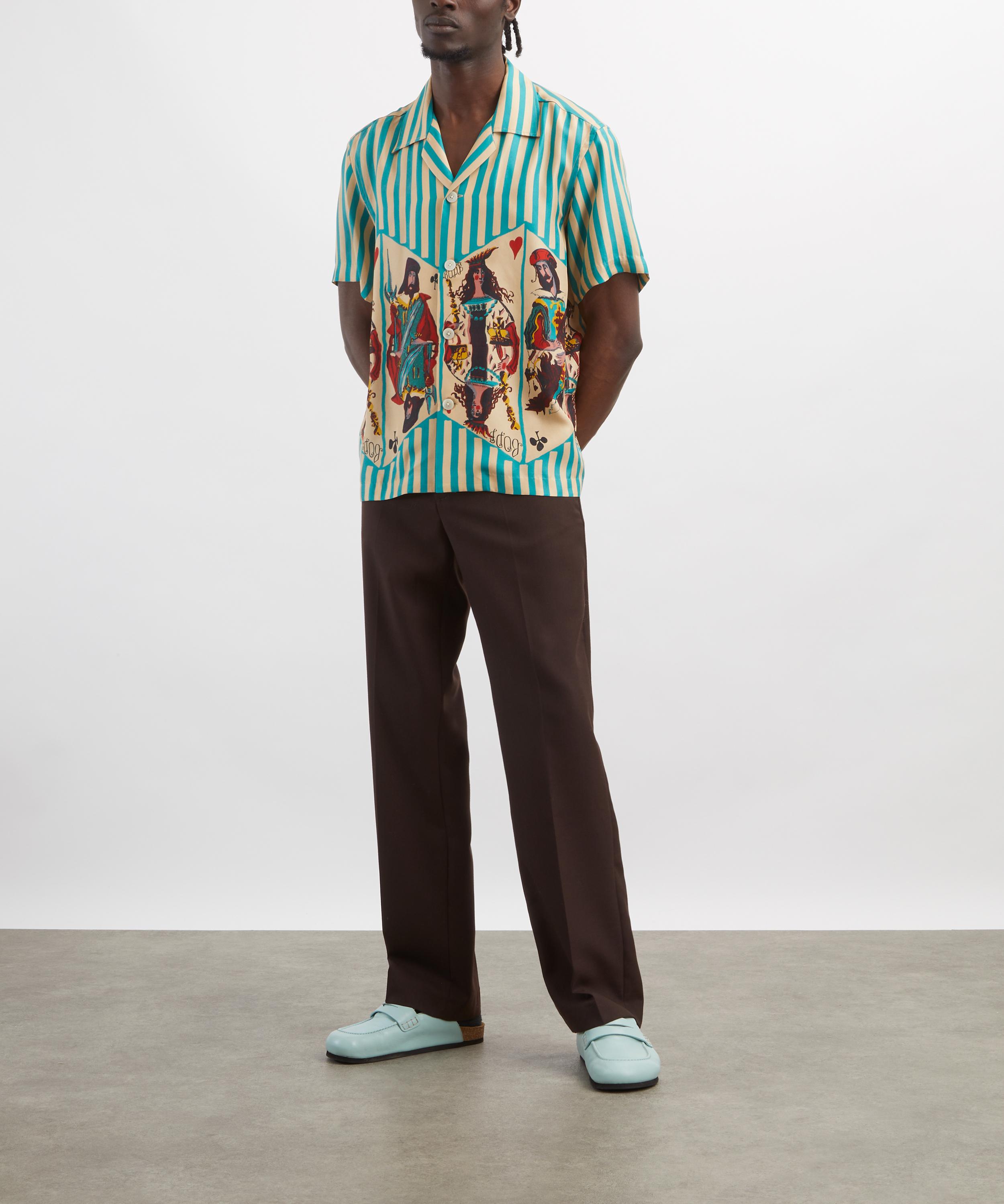 Bode - Royals Silk Short-Sleeve Shirt image number 1