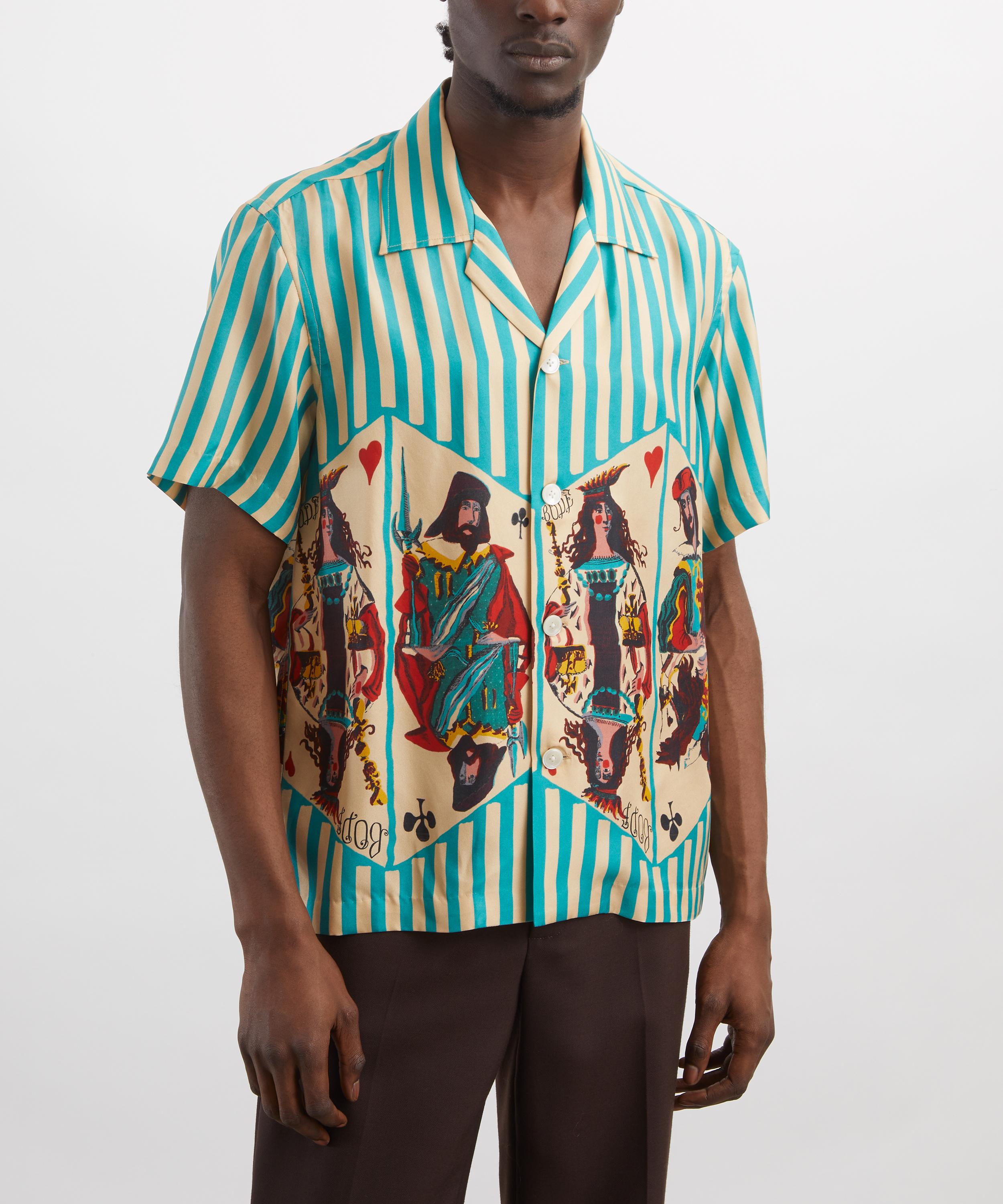 Bode - Royals Silk Short-Sleeve Shirt image number 2
