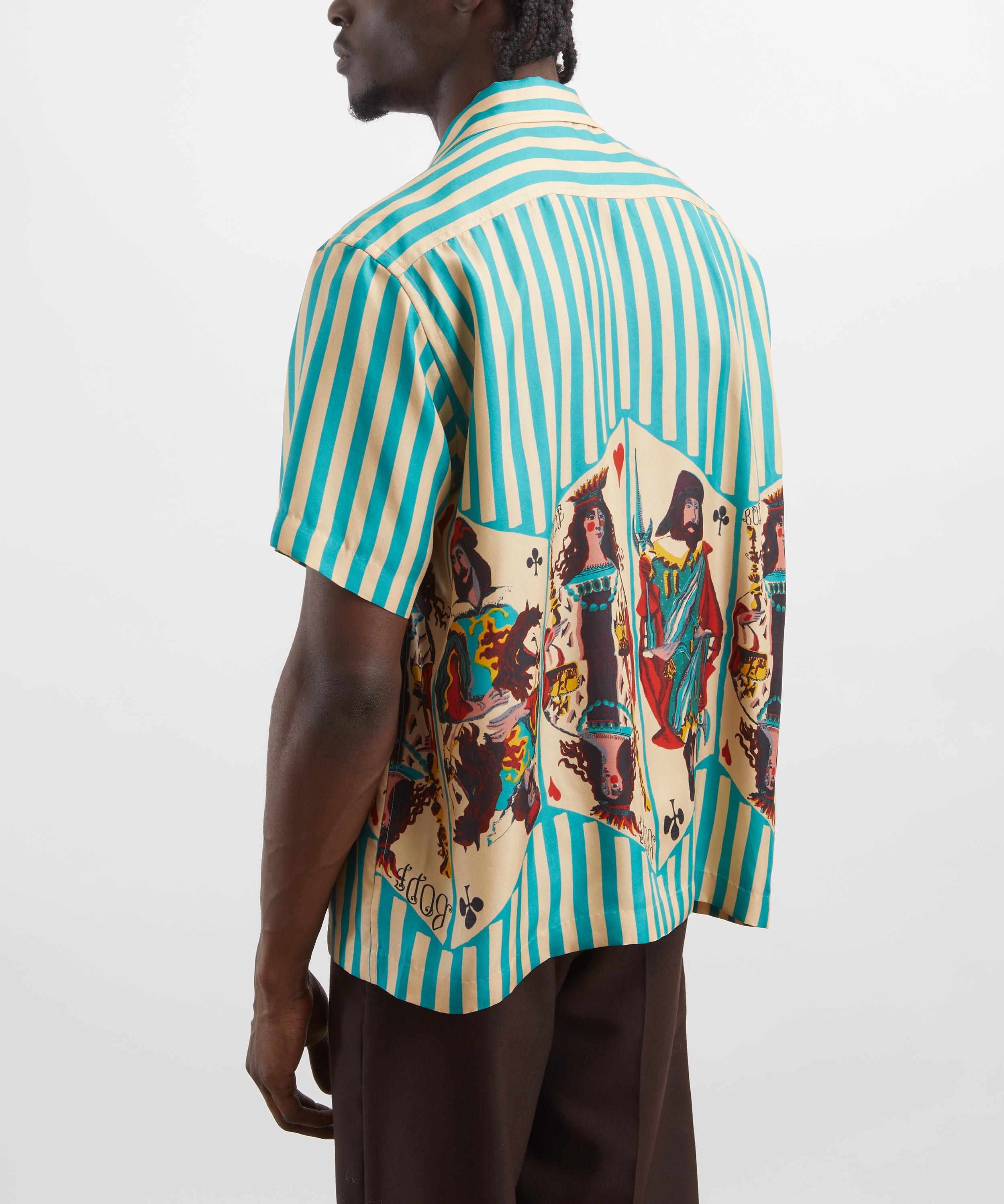 Bode - Royals Silk Short-Sleeve Shirt image number 3