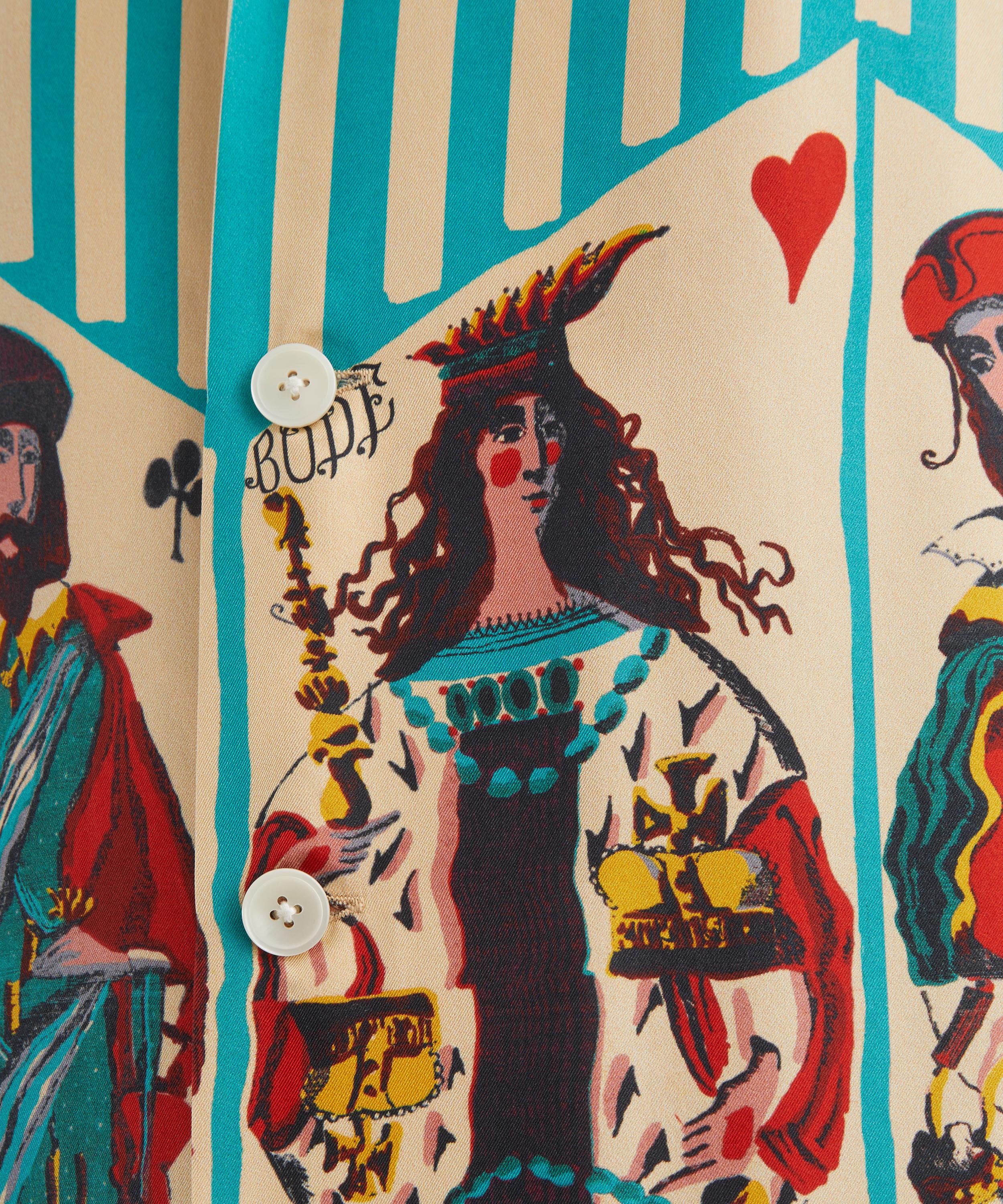 Bode - Royals Silk Short-Sleeve Shirt image number 4