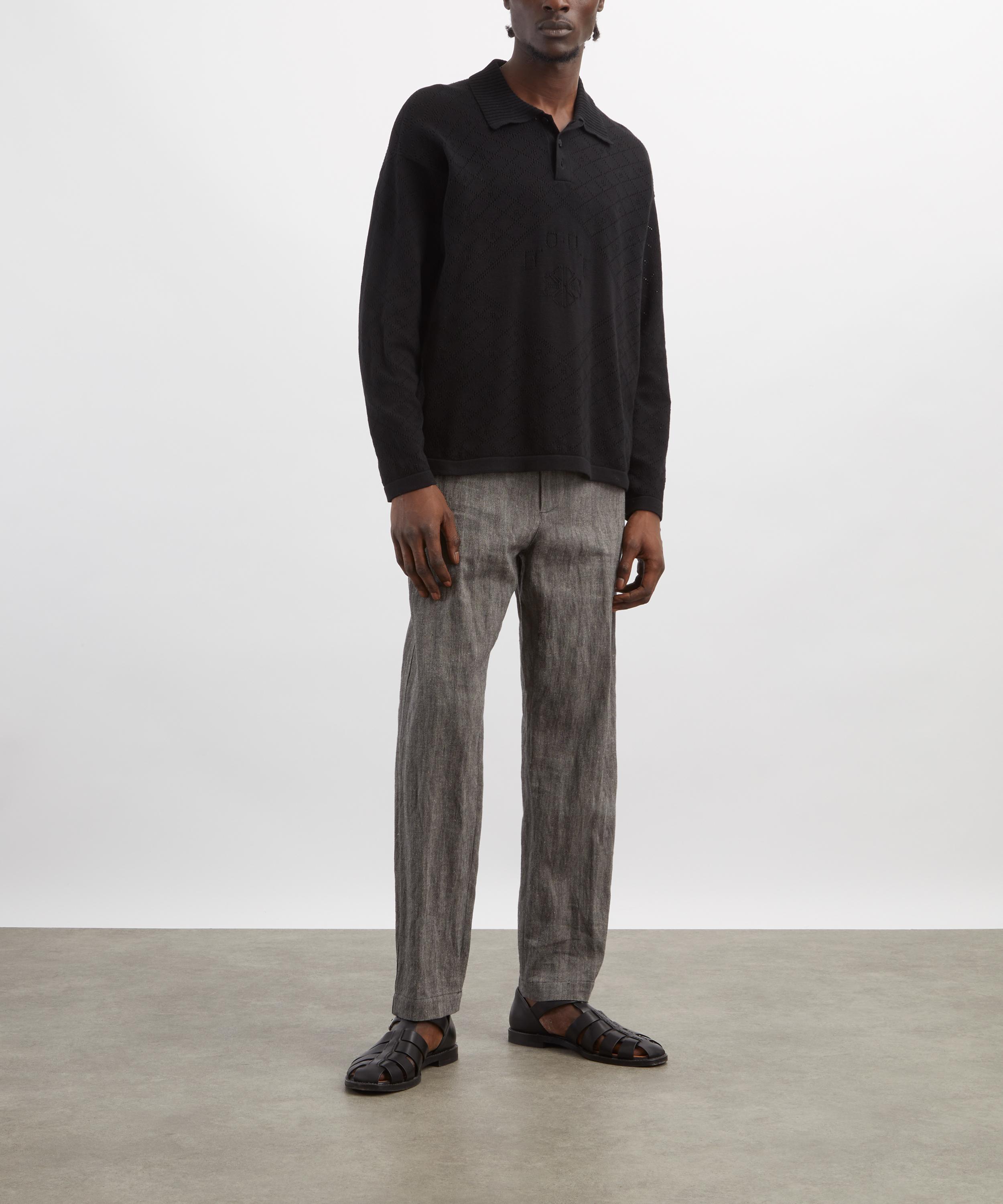 Bode - Black Anisette Polo image number 1