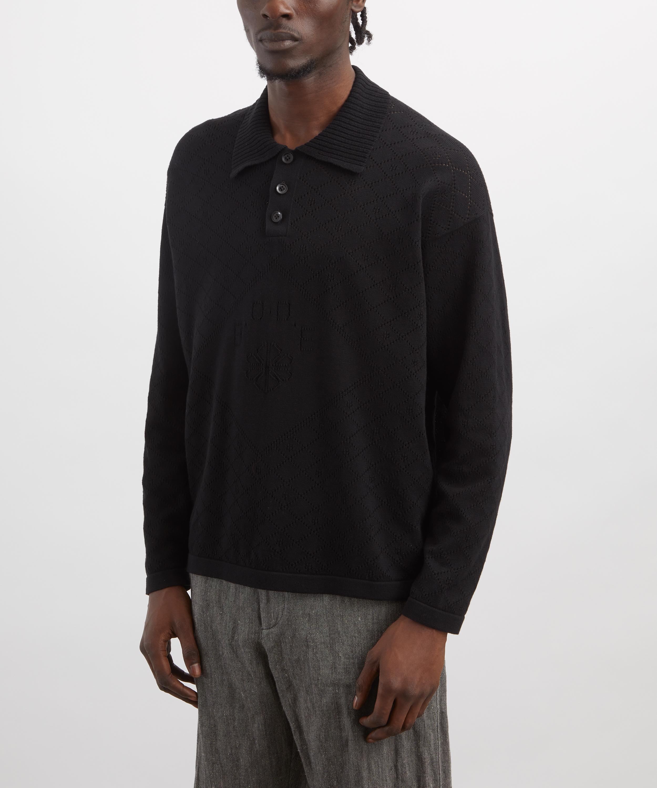 Bode - Black Anisette Polo image number 2