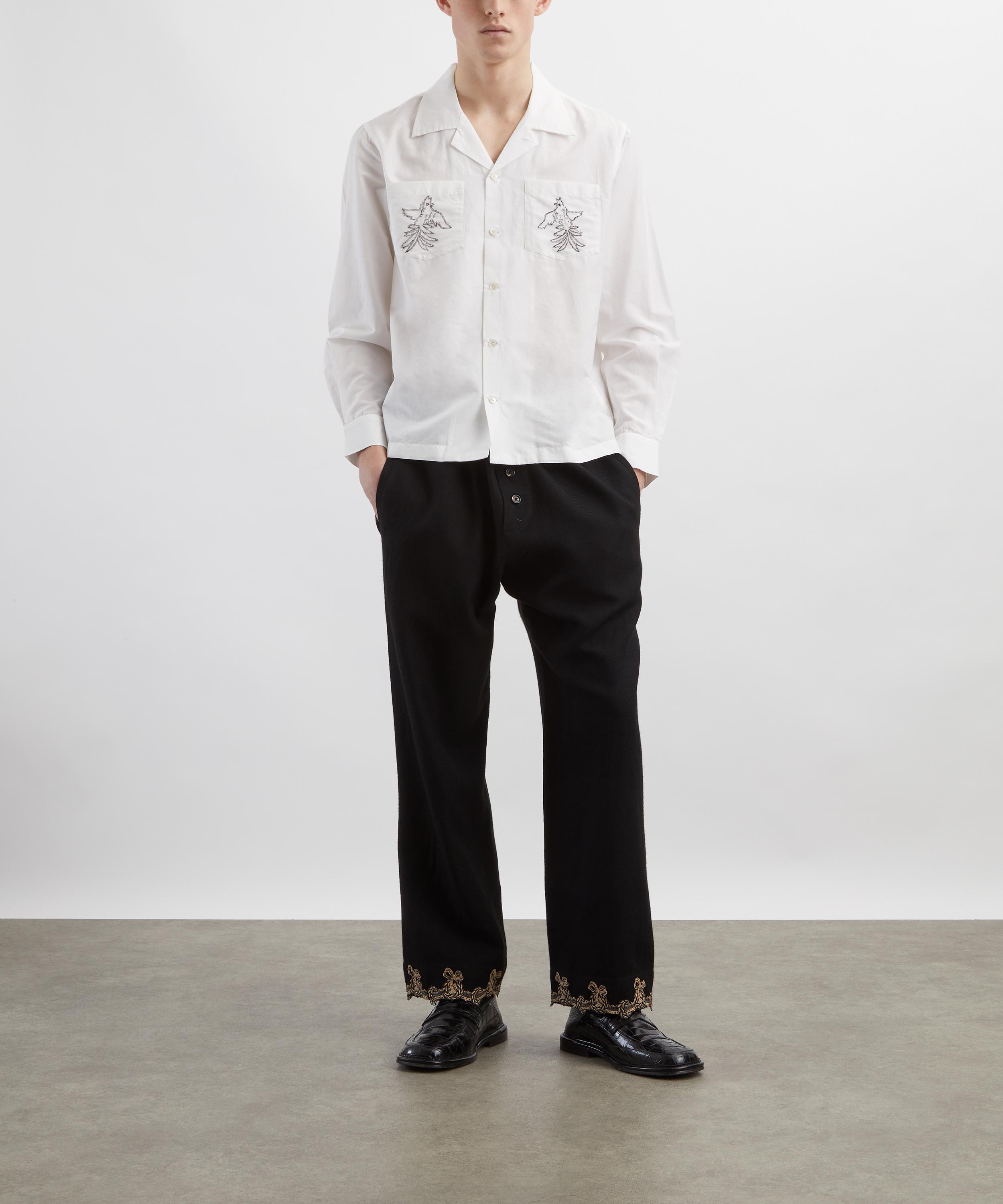 Bode - Cockatoo Cotton-Silk Shirt image number 1