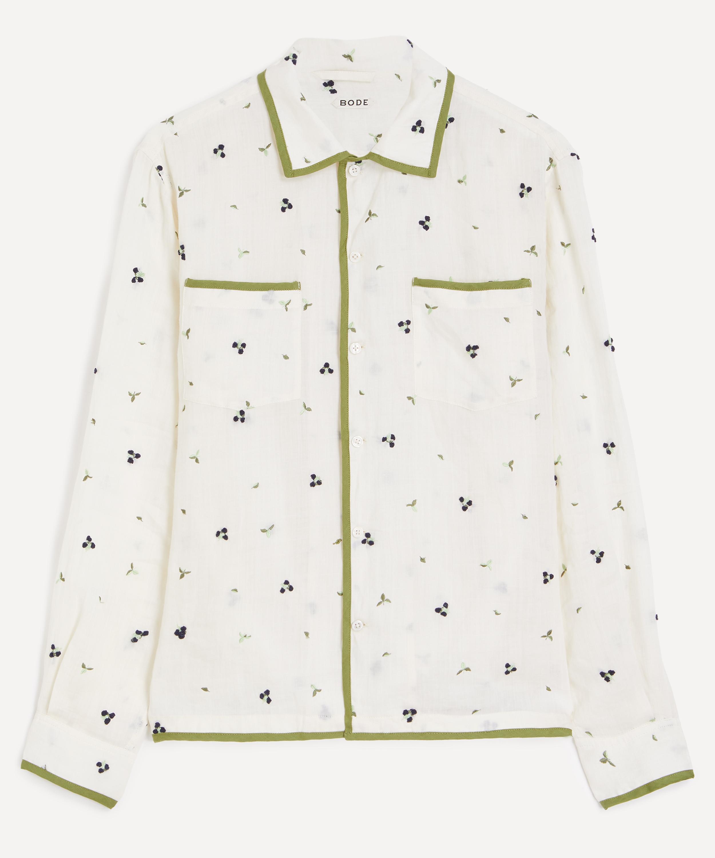 Bode - Blackberry Patch Long-Sleeve Shirt