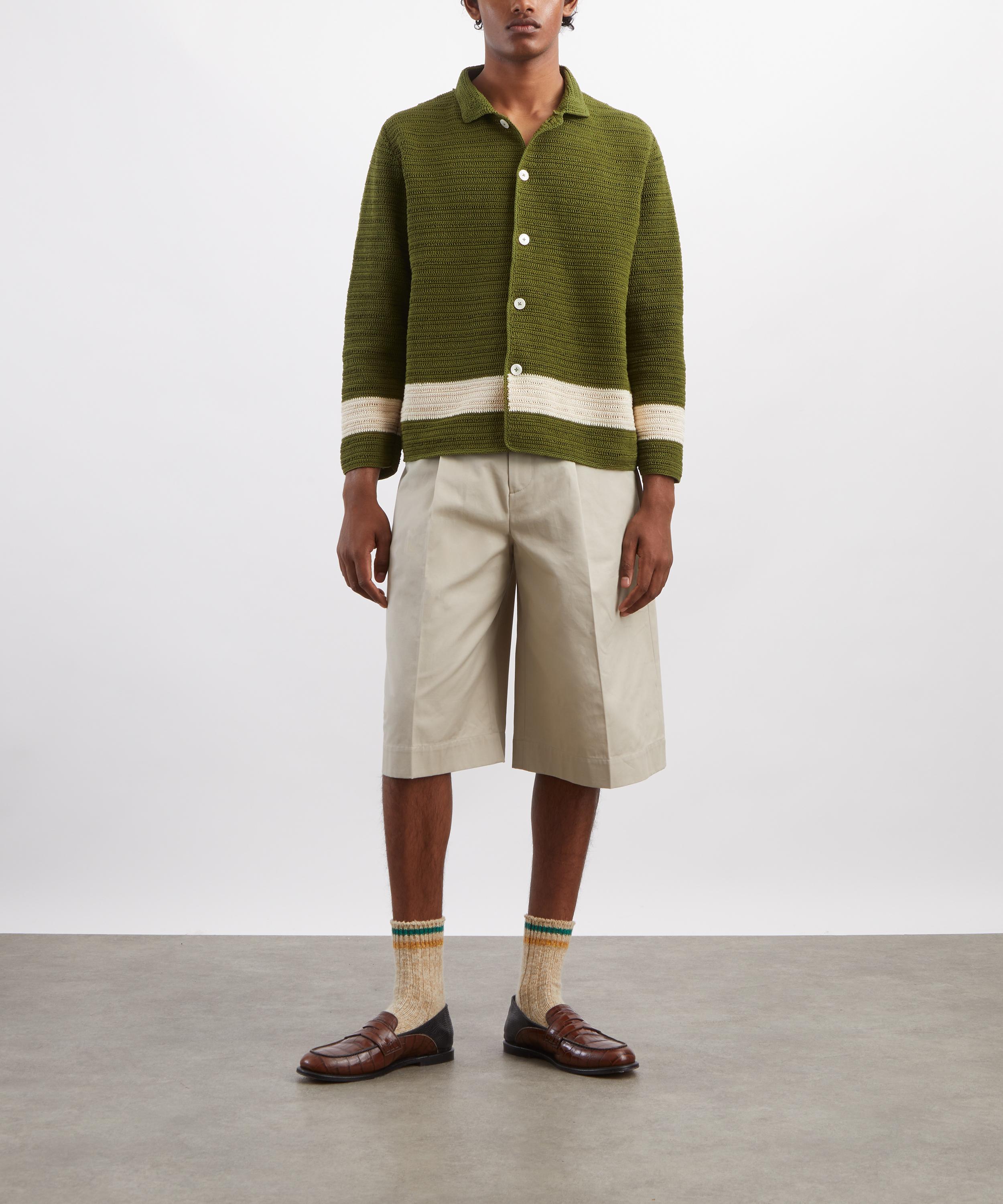 Bode - Marsh Crochet Shirt image number 1