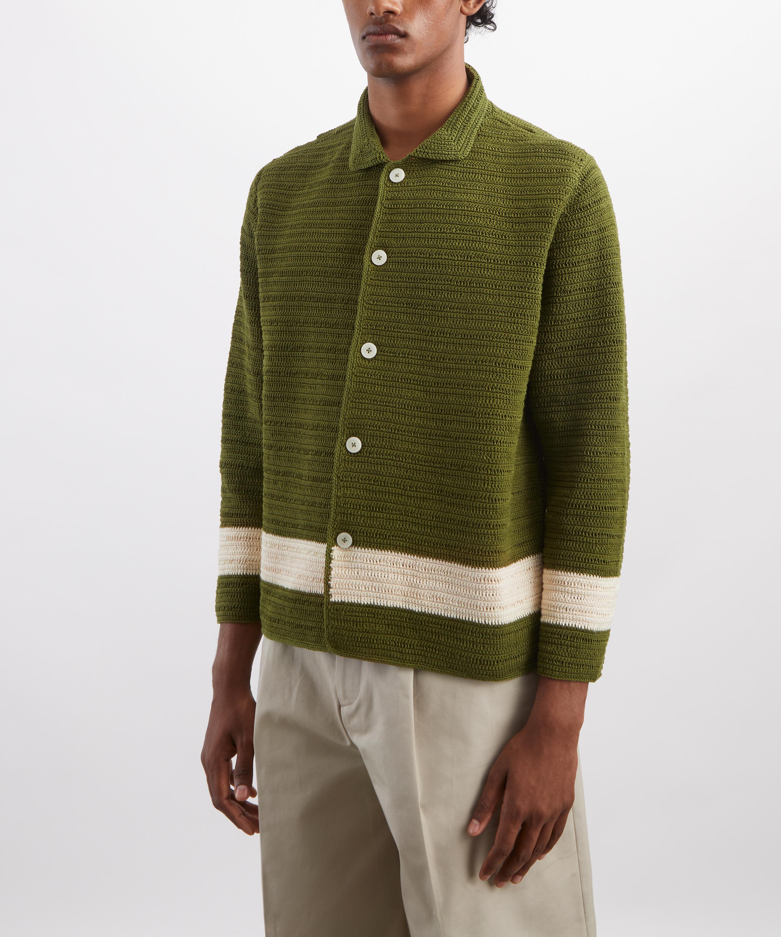 Bode - Marsh Crochet Shirt image number 2