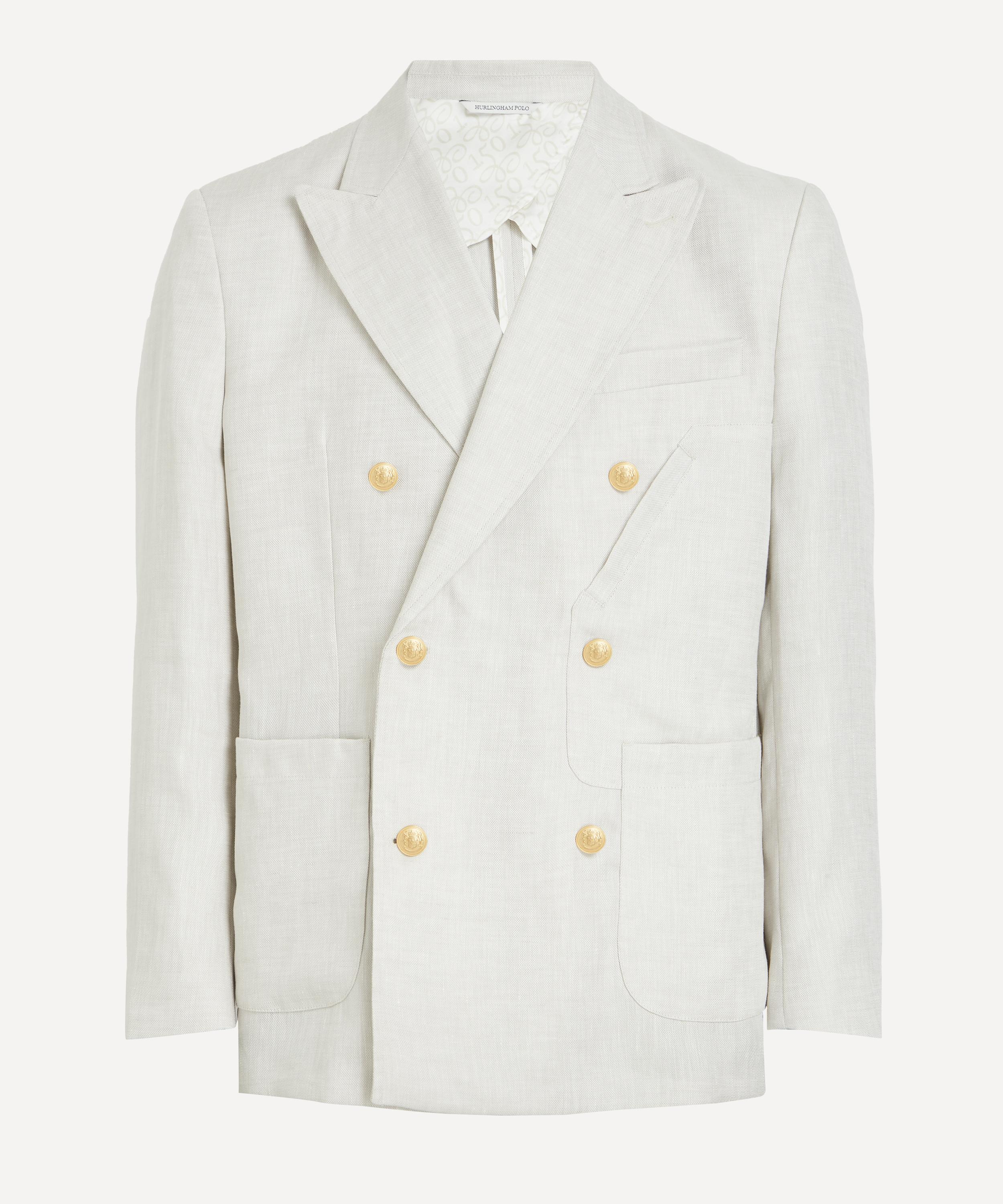 Hurlingham Polo - Kingham Linen Double-Breasted Blazer image number 0