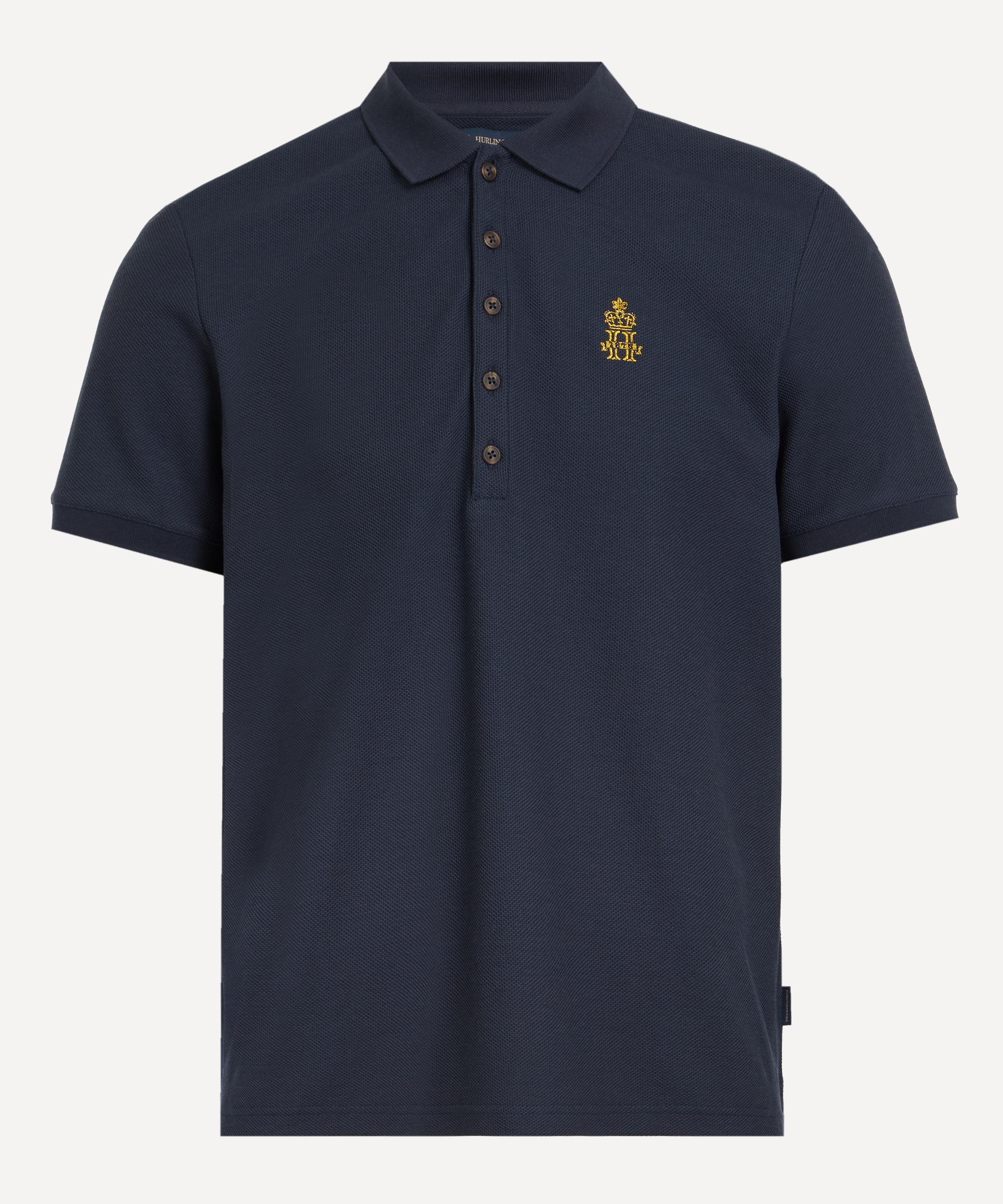 Hurlingham Polo - Kent Silk-Blend Polo Shirt image number 0