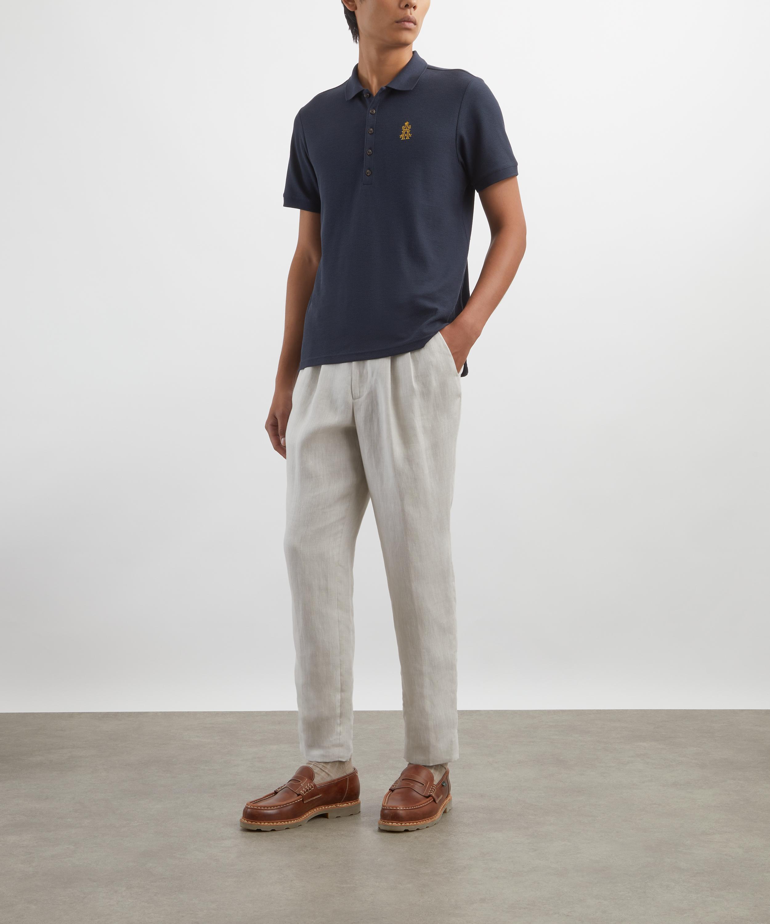 Hurlingham Polo - Kent Silk-Blend Polo Shirt image number 1