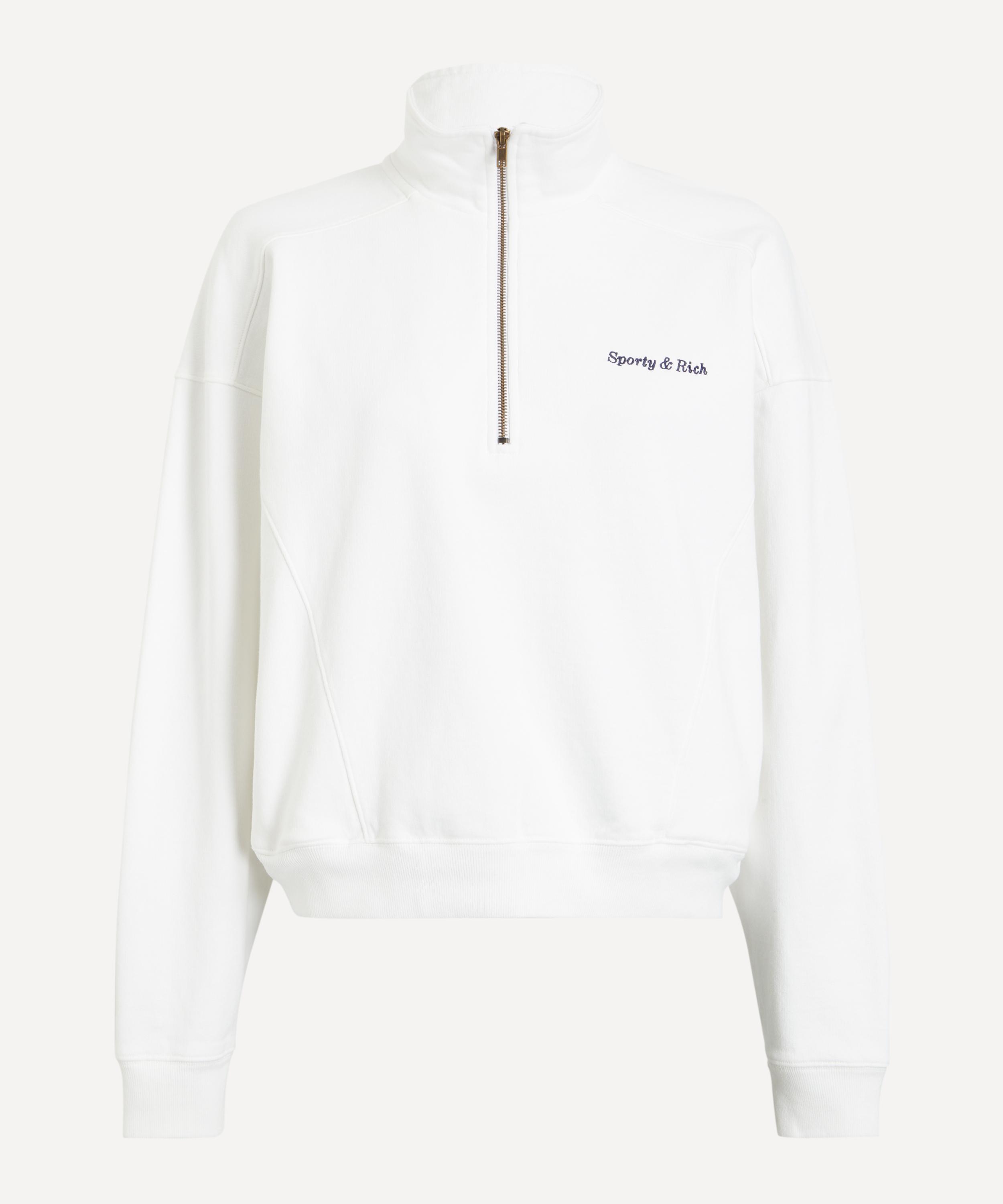 Sporty & Rich - Eden Crest Quarter Zip Sweatshirt image number 0