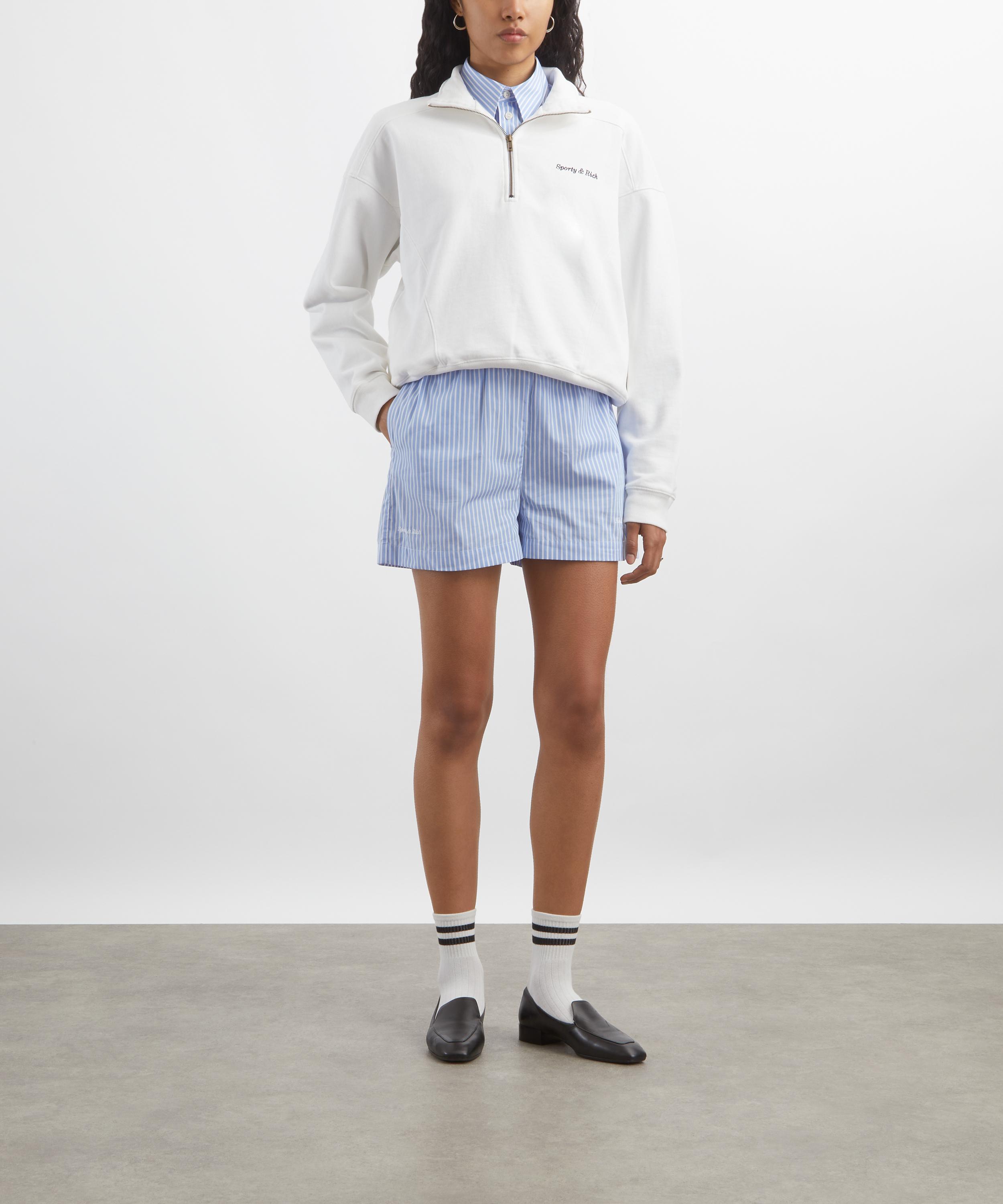 Sporty & Rich - Eden Crest Quarter Zip Sweatshirt image number 1