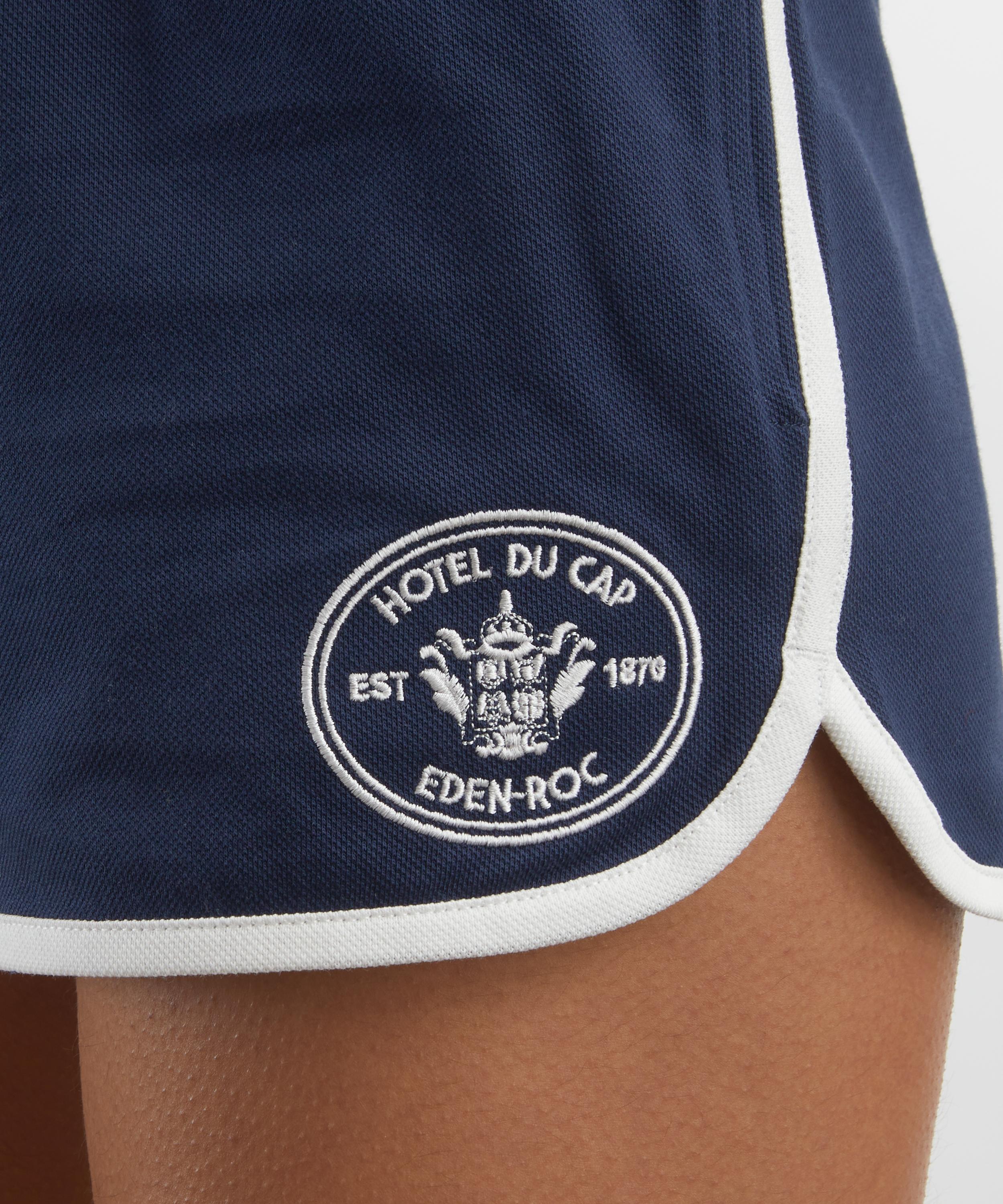 Sporty & Rich - Eden Crest Embroidered Shorts image number 4