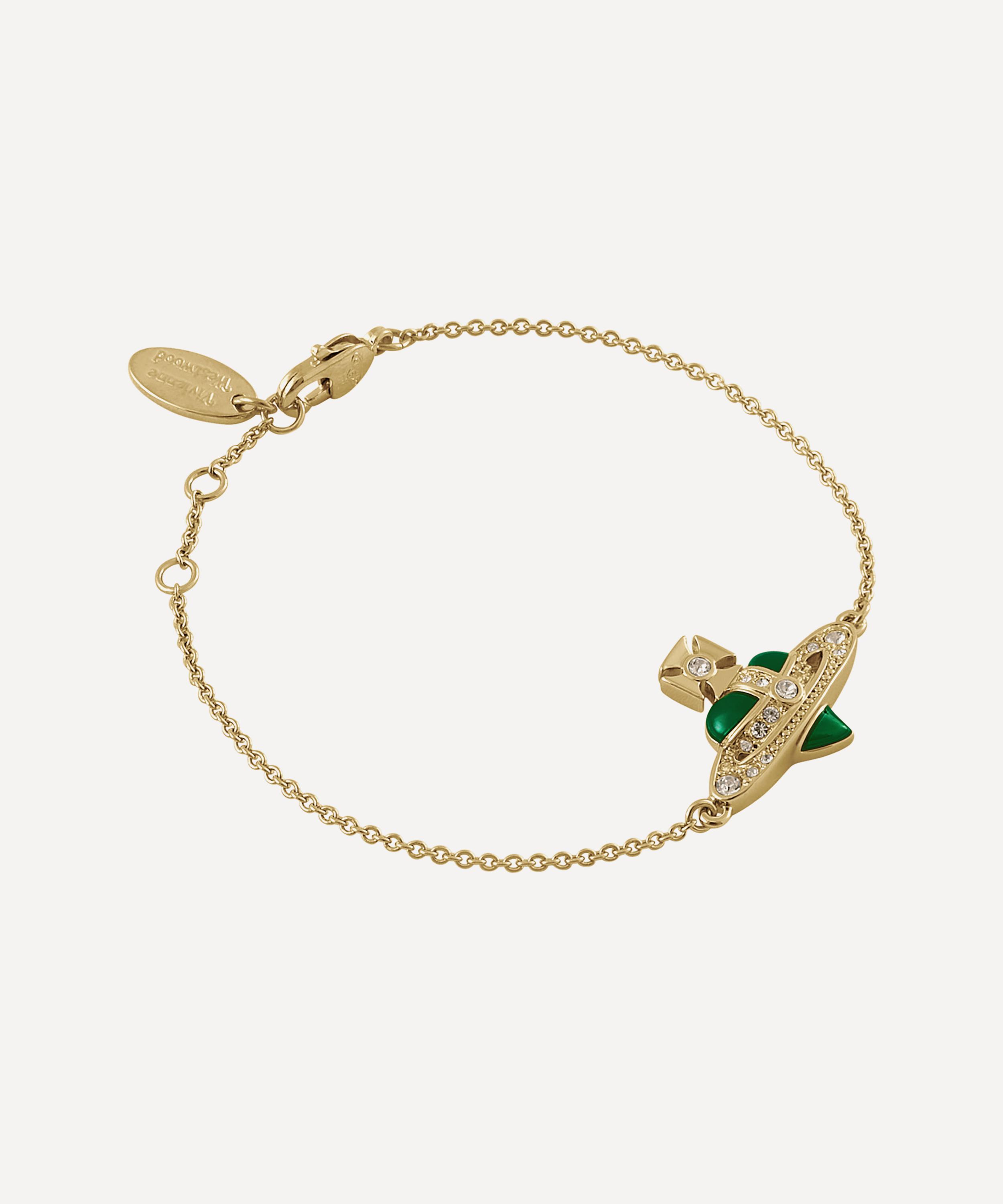 Vivienne Westwood - Gold-Tone New Diamante Heart Bracelet image number 1