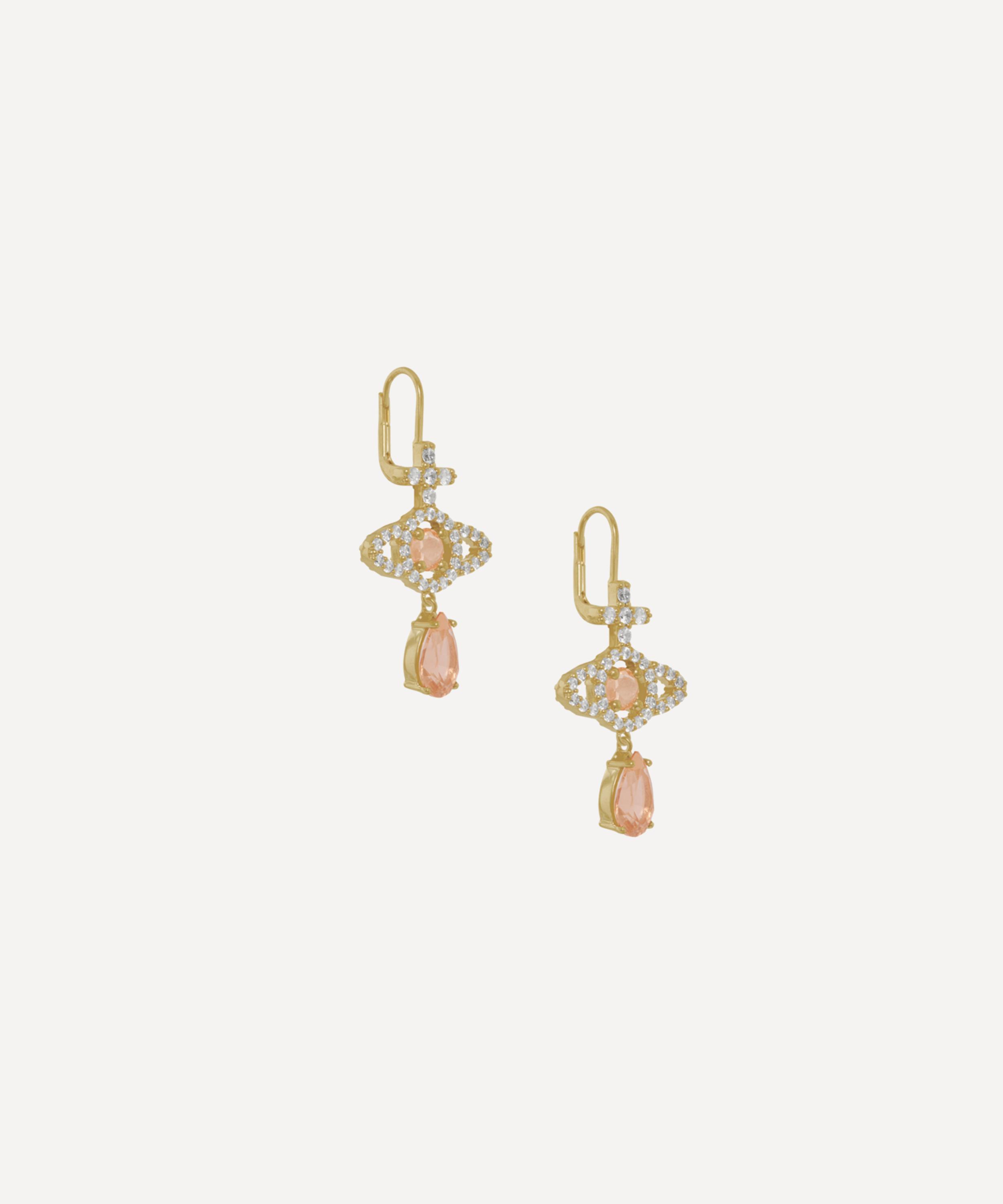 Vivienne Westwood - Gold-Tone Olympia Drop Earrings image number 1