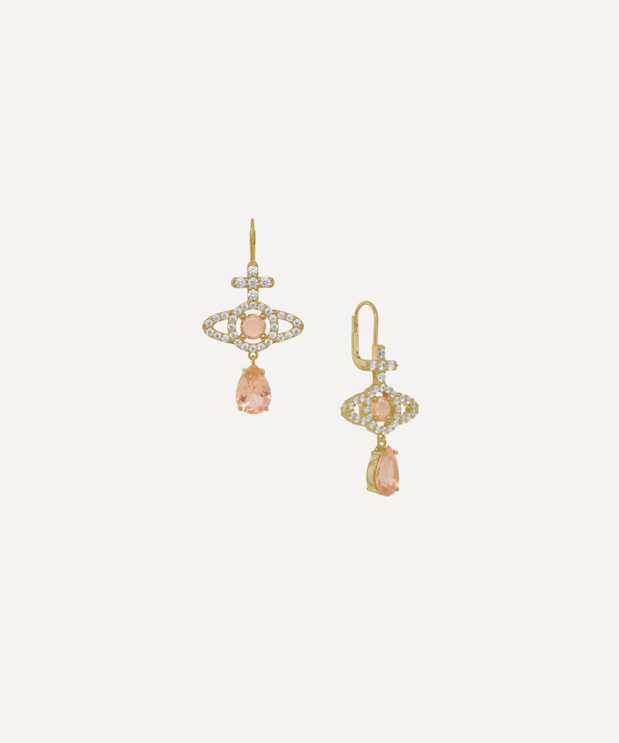 Vivienne Westwood - Gold-Tone Olympia Drop Earrings image number 2