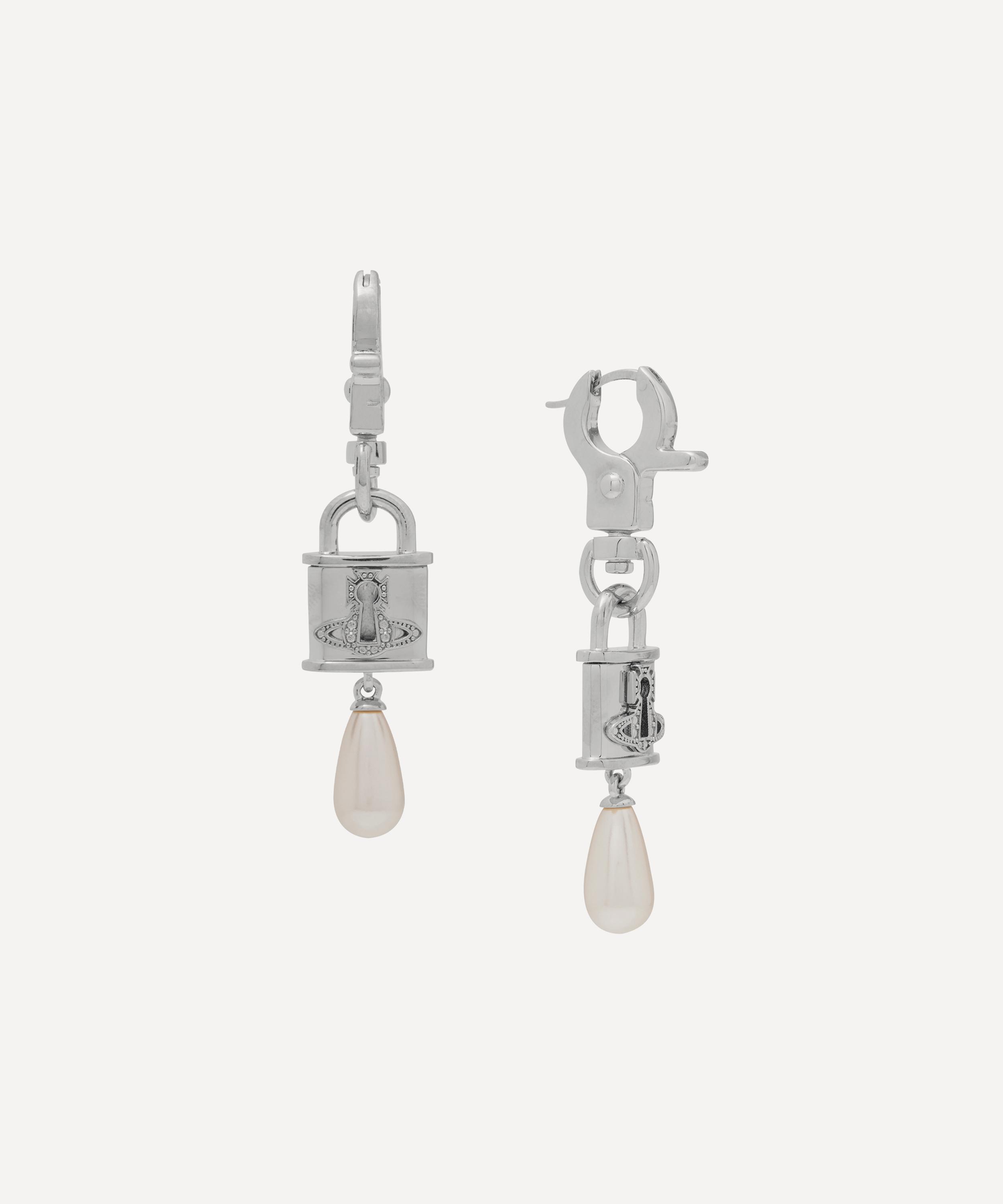 Vivienne Westwood - Platinum Celestia Drop Earrings image number 1