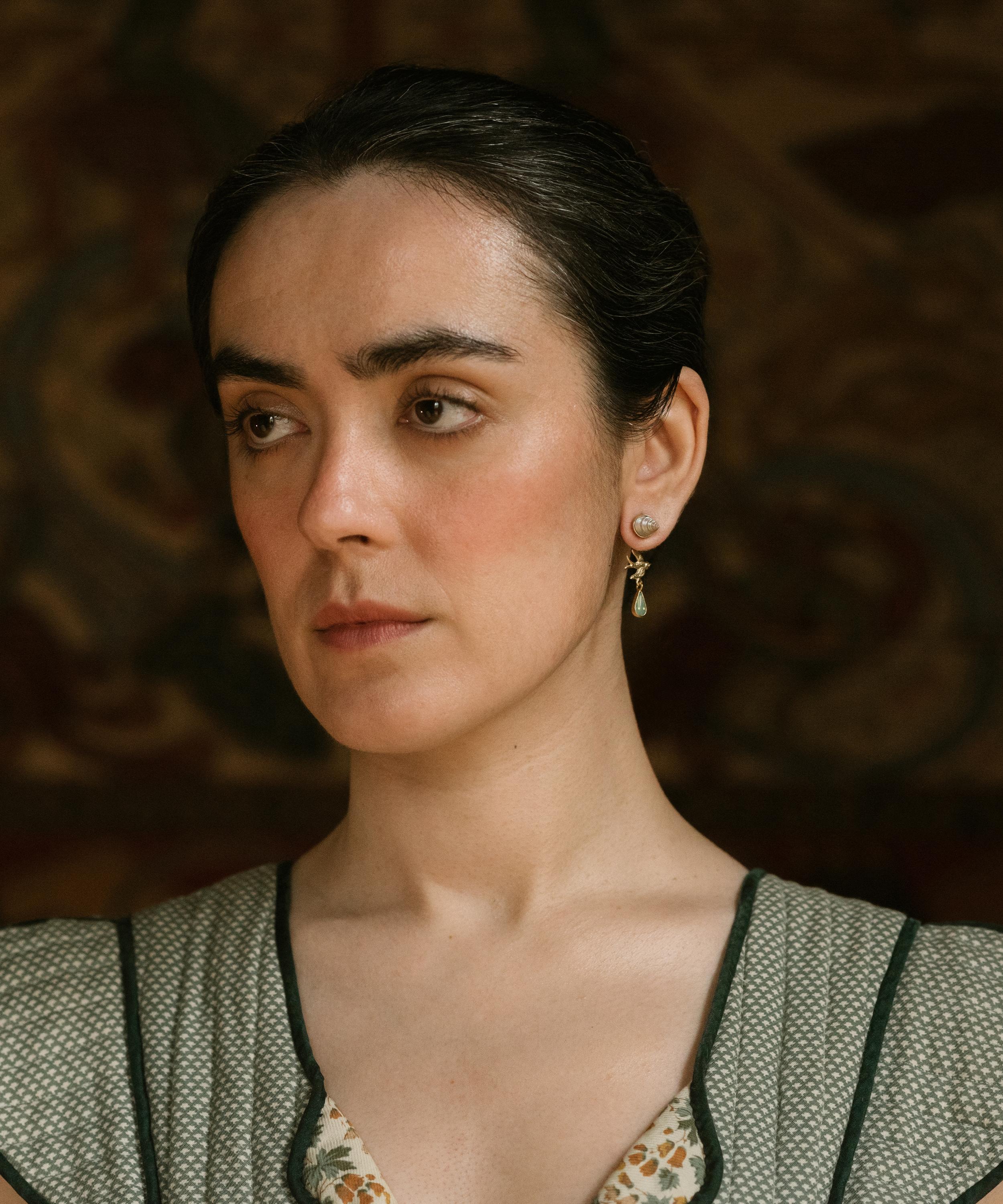 Grainne Morton - 18ct Gold-Plated Double Detachable Victorian Drop Earrings image number 2