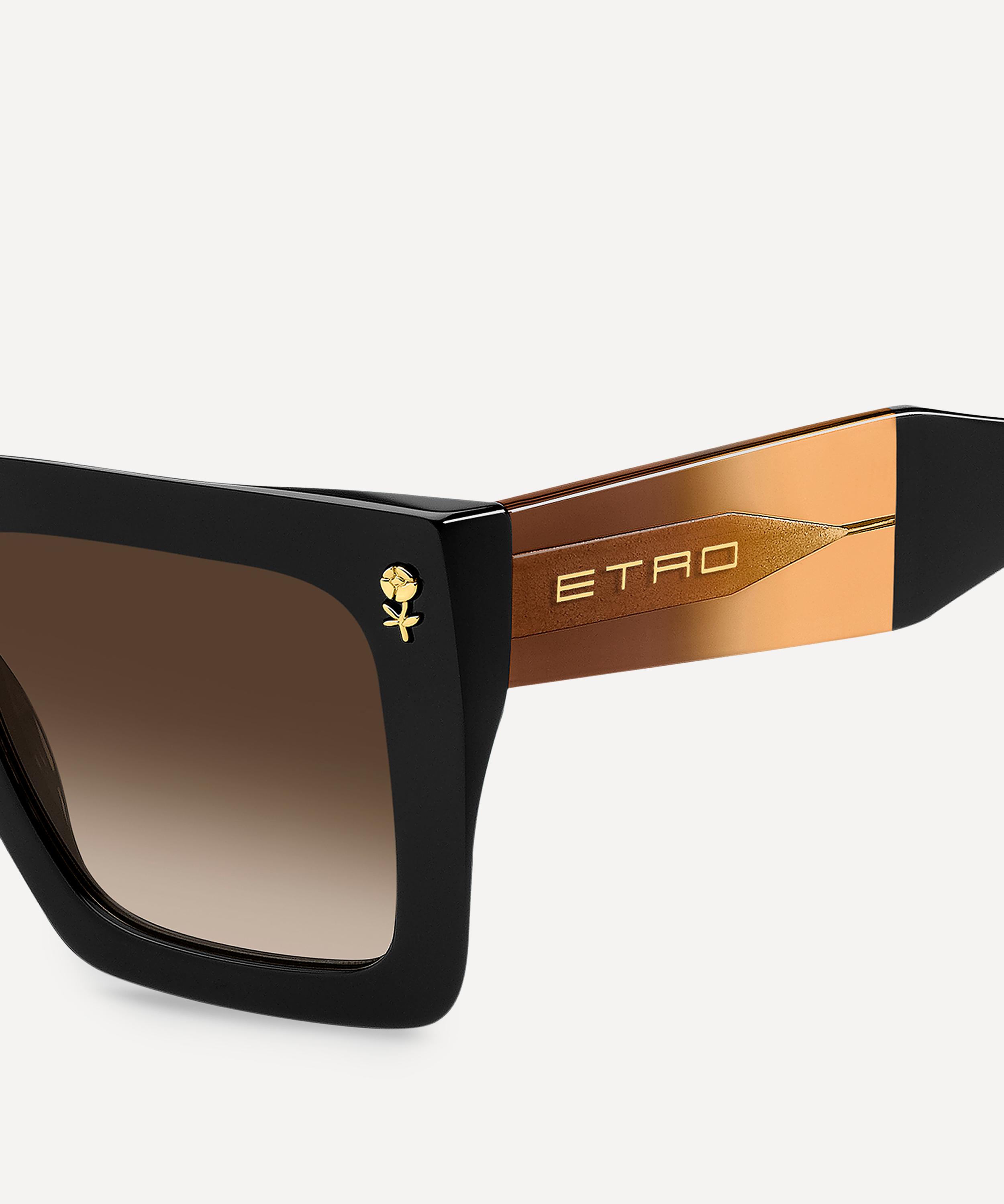 Etro - Colour Stripes Square Sunglasses image number 2