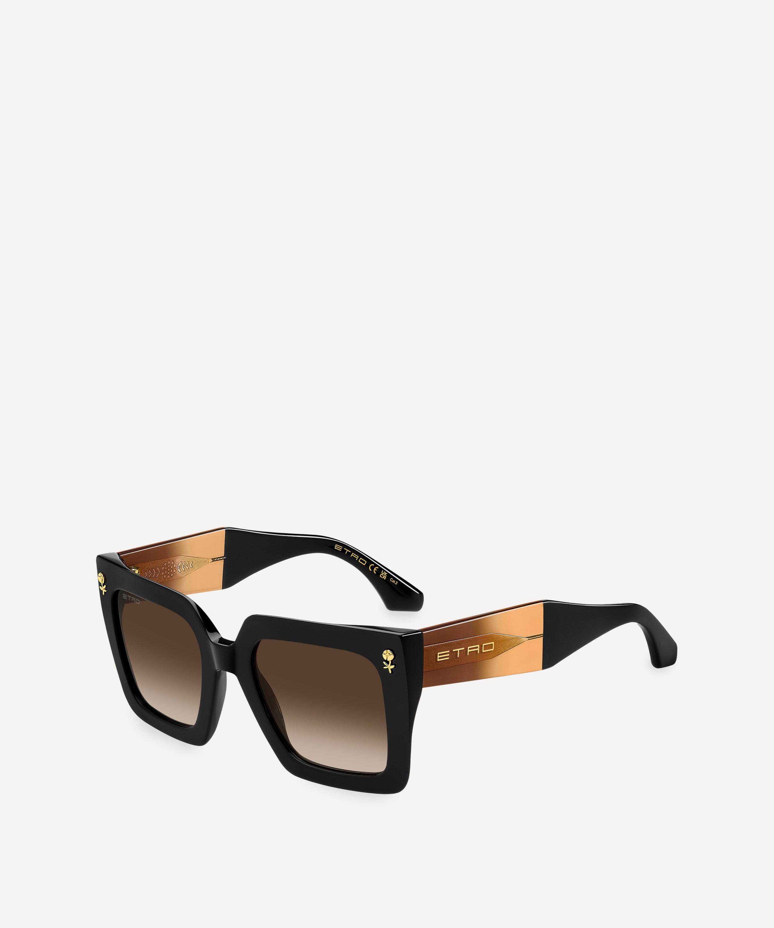 Etro - Colour Stripes Square Sunglasses image number 3