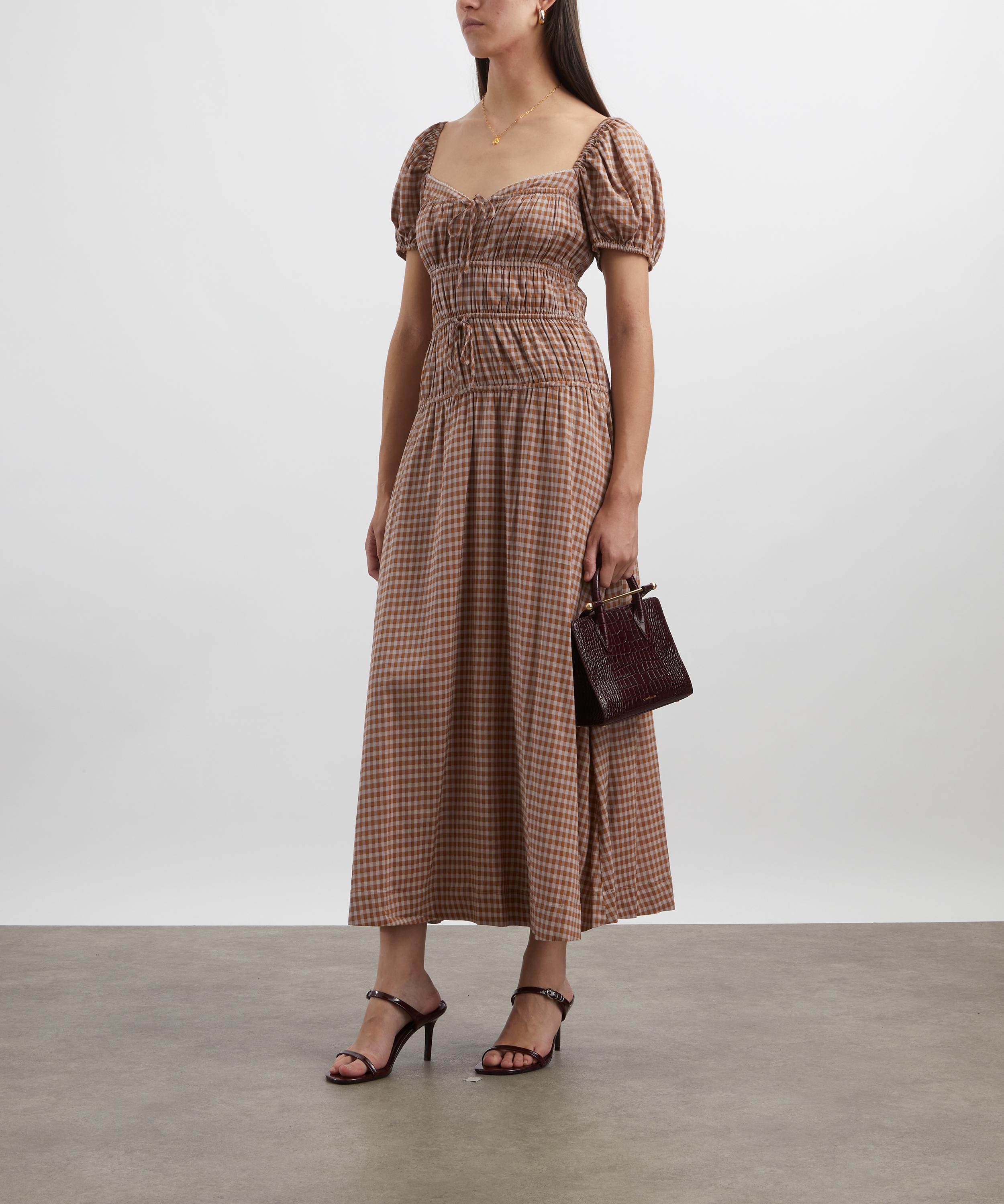 Reformation - Rhett Audrie Check Midi Dress image number 1