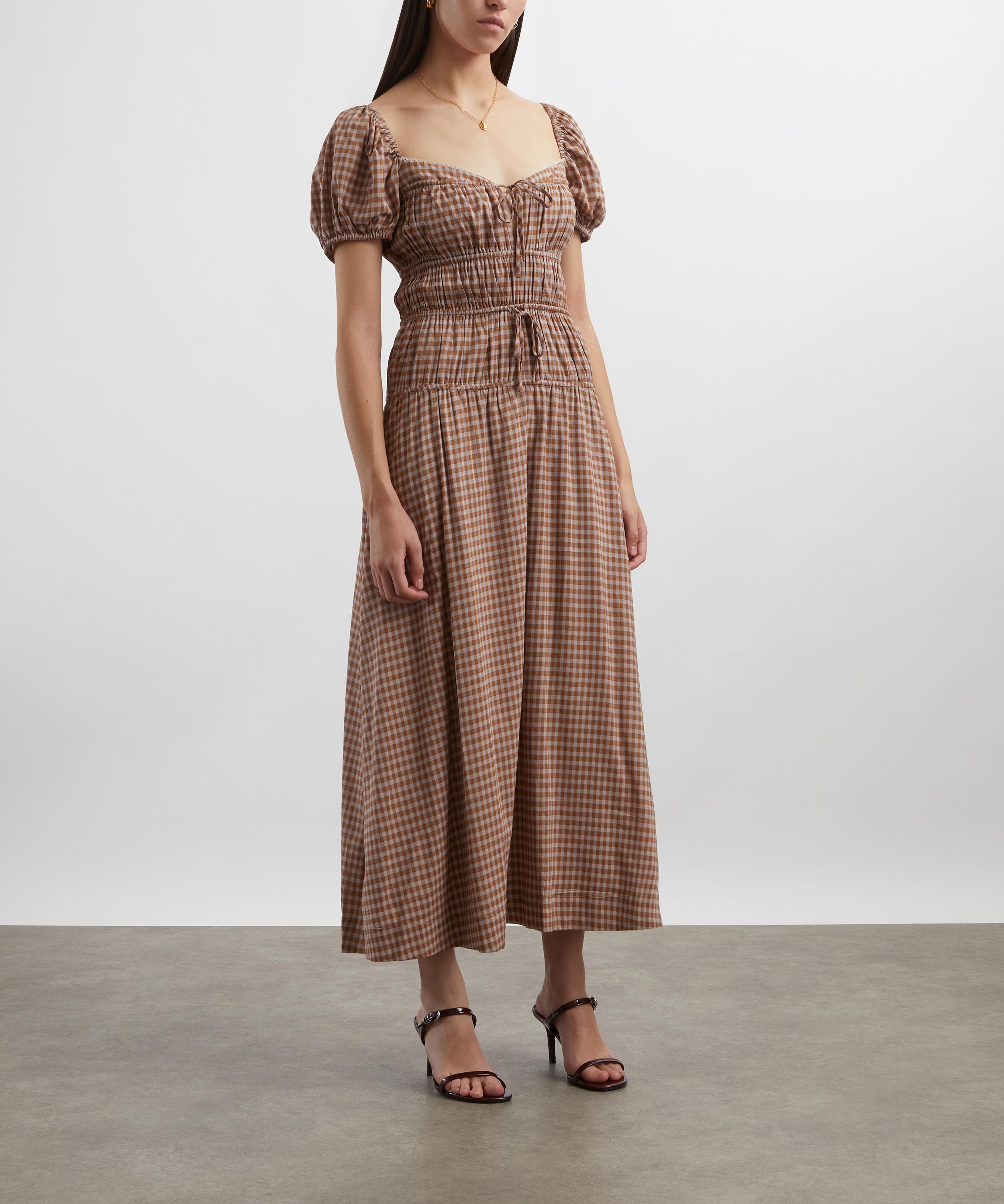 Reformation - Rhett Audrie Check Midi Dress image number 2