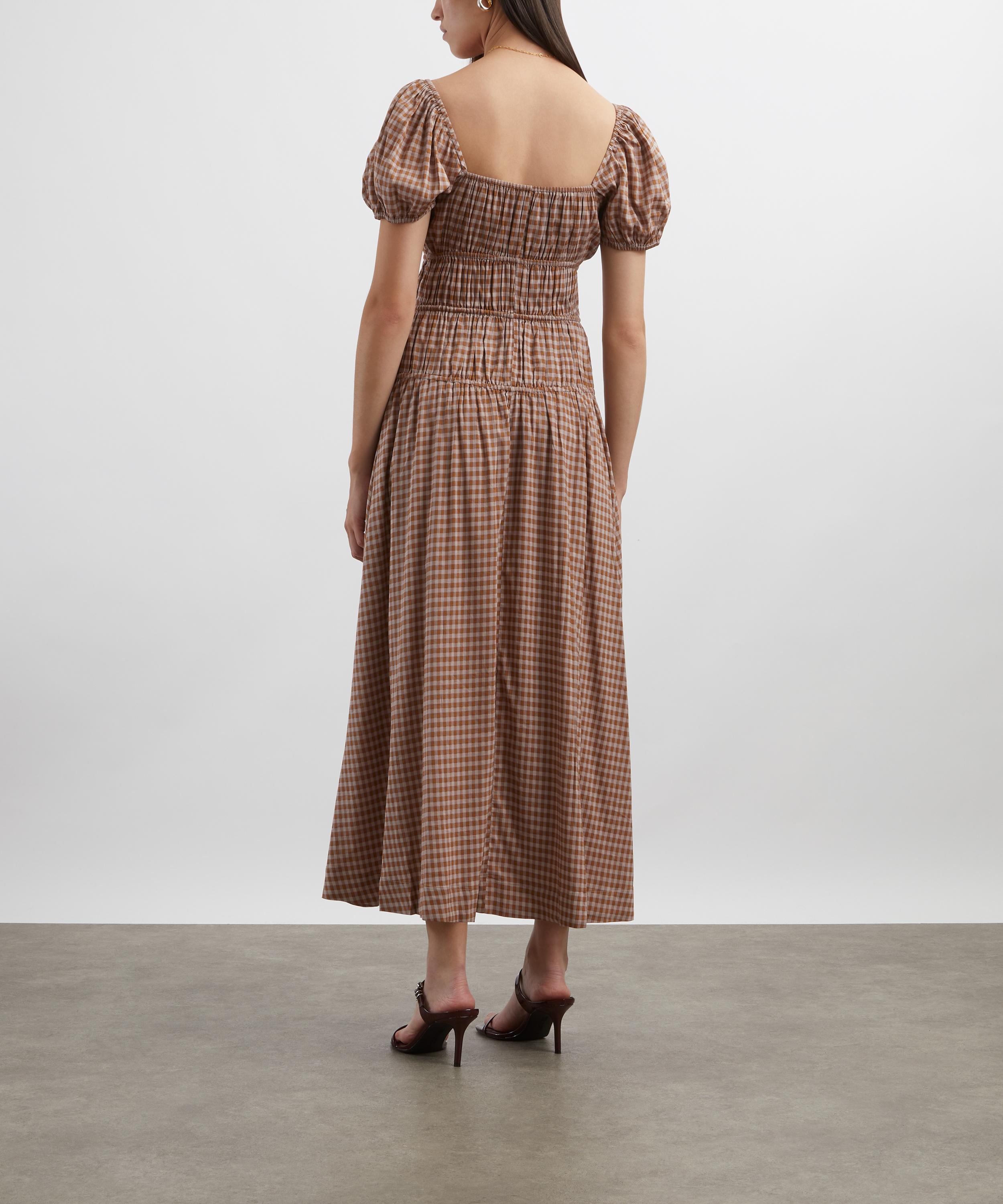 Reformation - Rhett Audrie Check Midi Dress image number 3