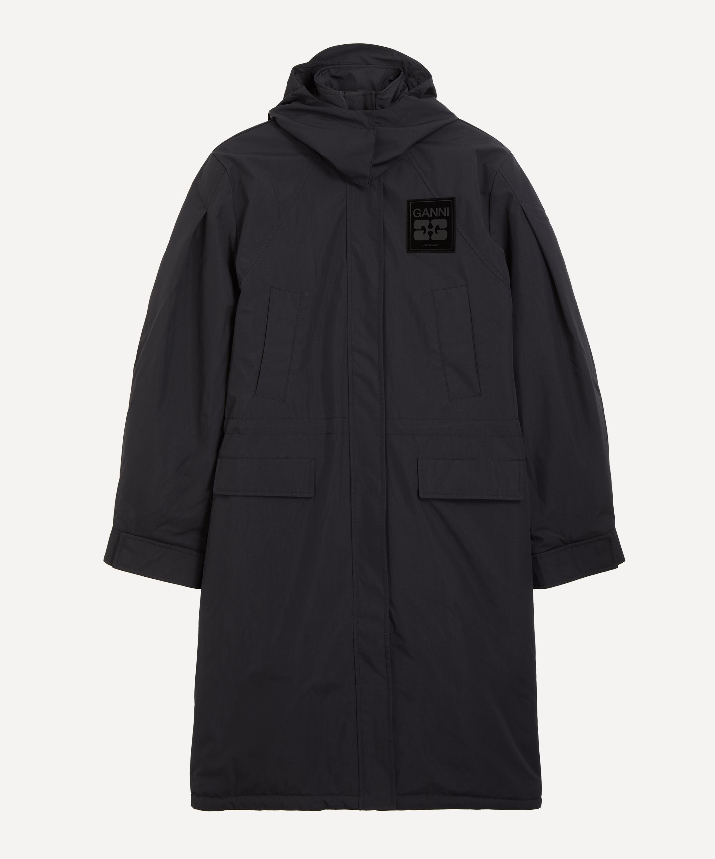 Ganni - Dark Grey Tri-Layer Parka Coat