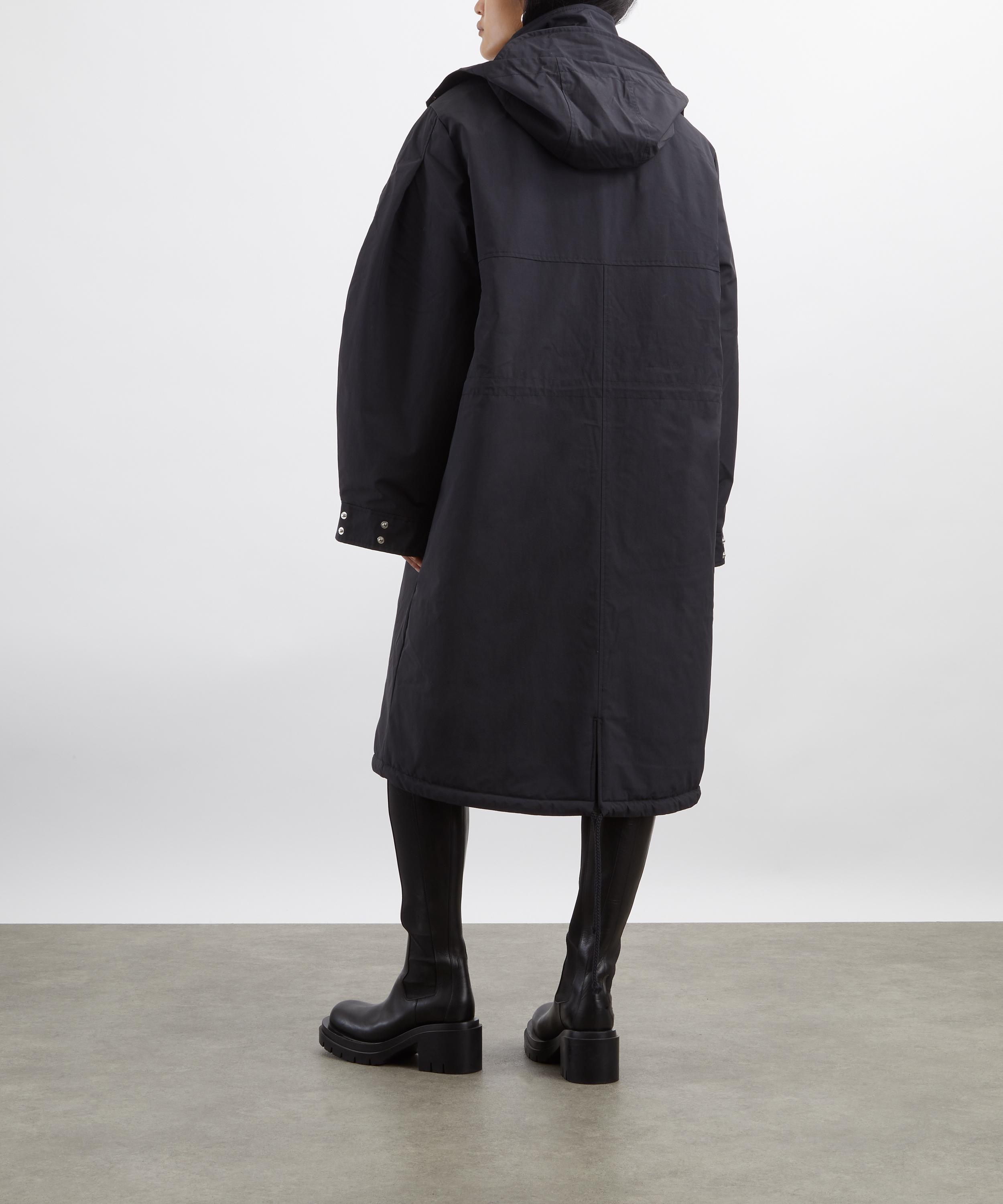 Ganni - Dark Grey Tri-Layer Parka Coat image number 3