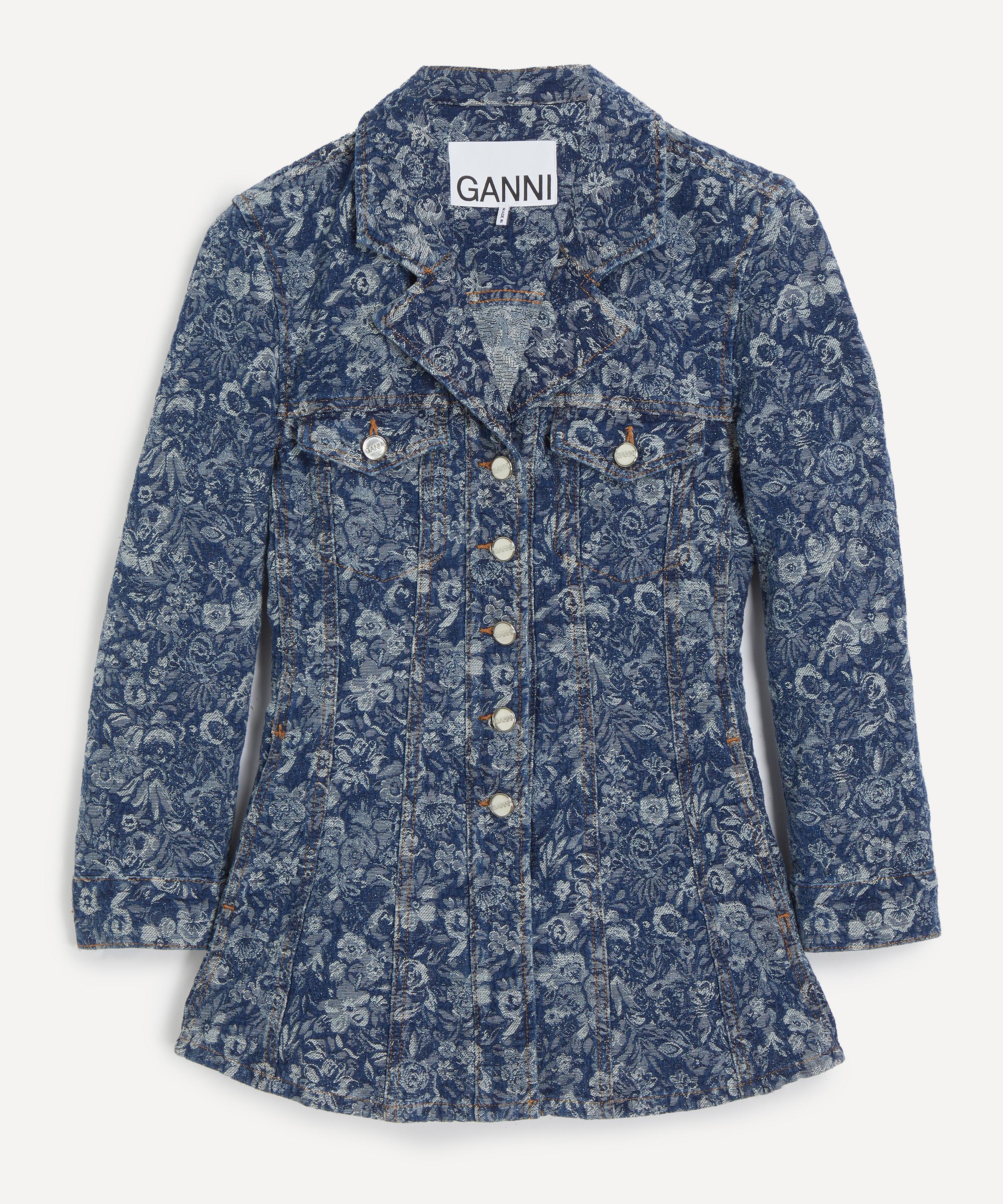 Ganni - Blue Tapestry Blazer image number 0