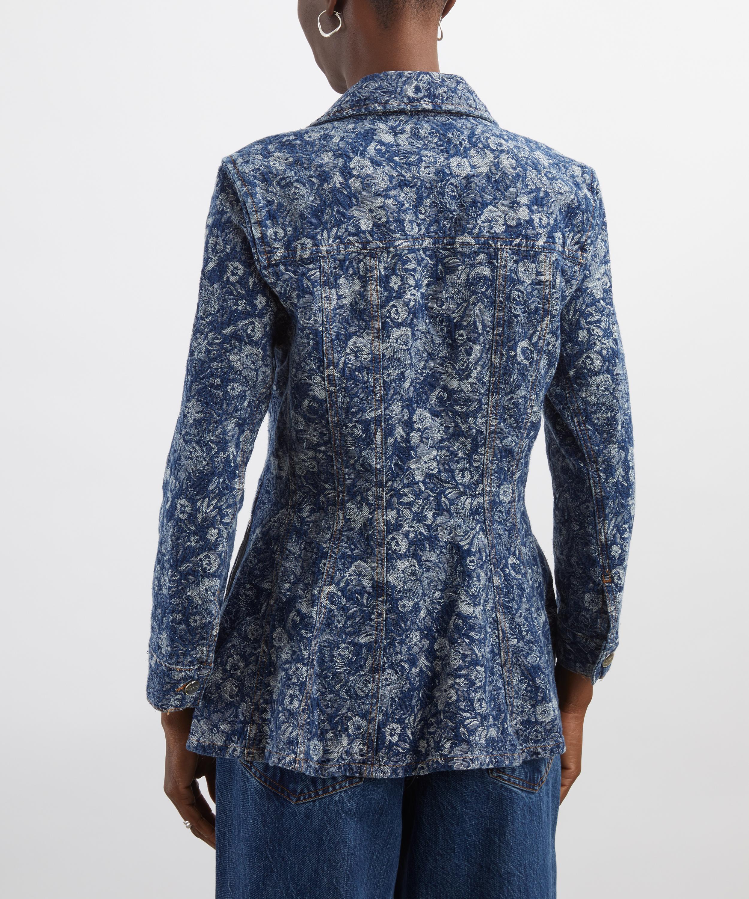 Ganni - Blue Tapestry Blazer image number 3