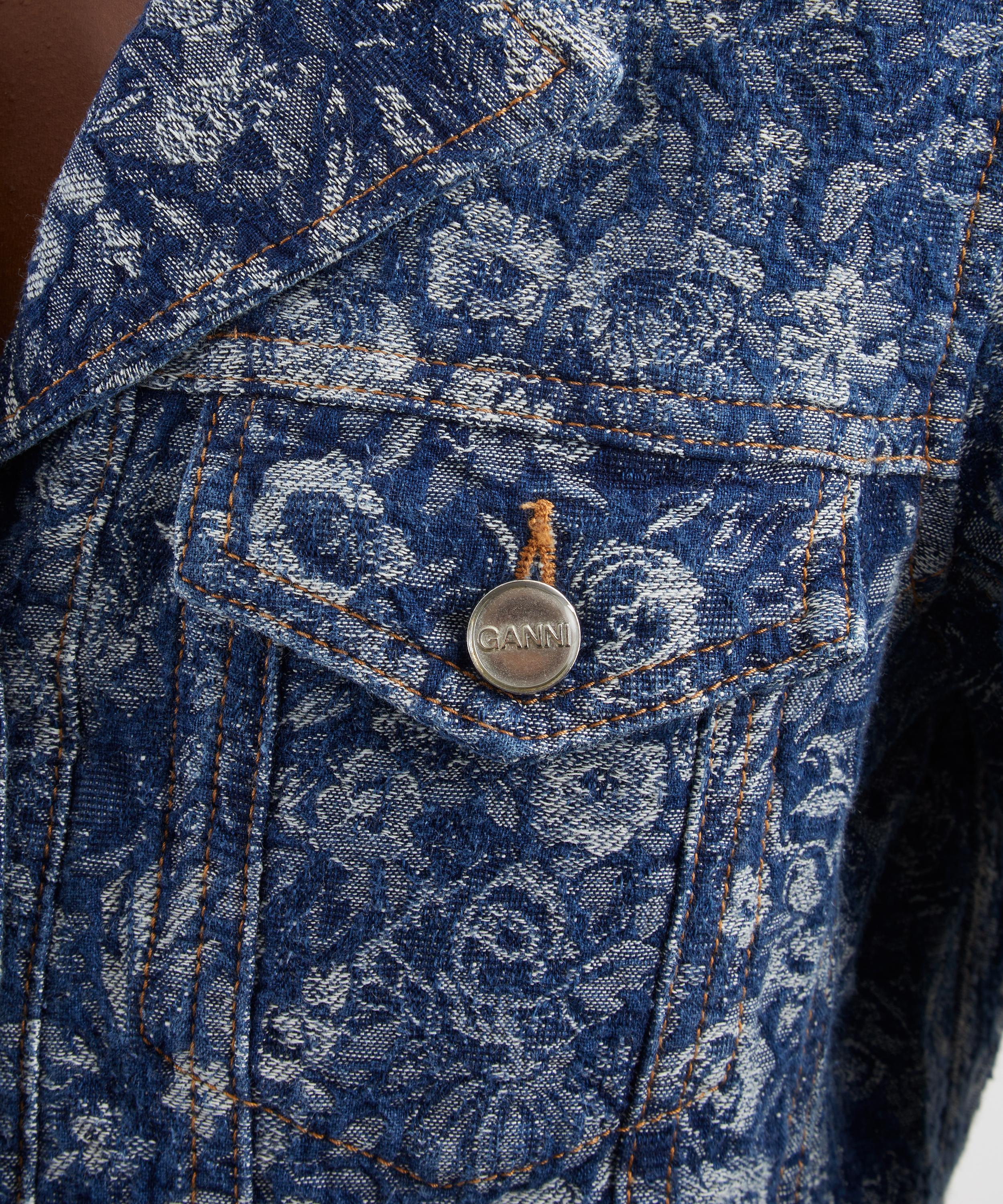 Ganni - Blue Tapestry Blazer image number 4