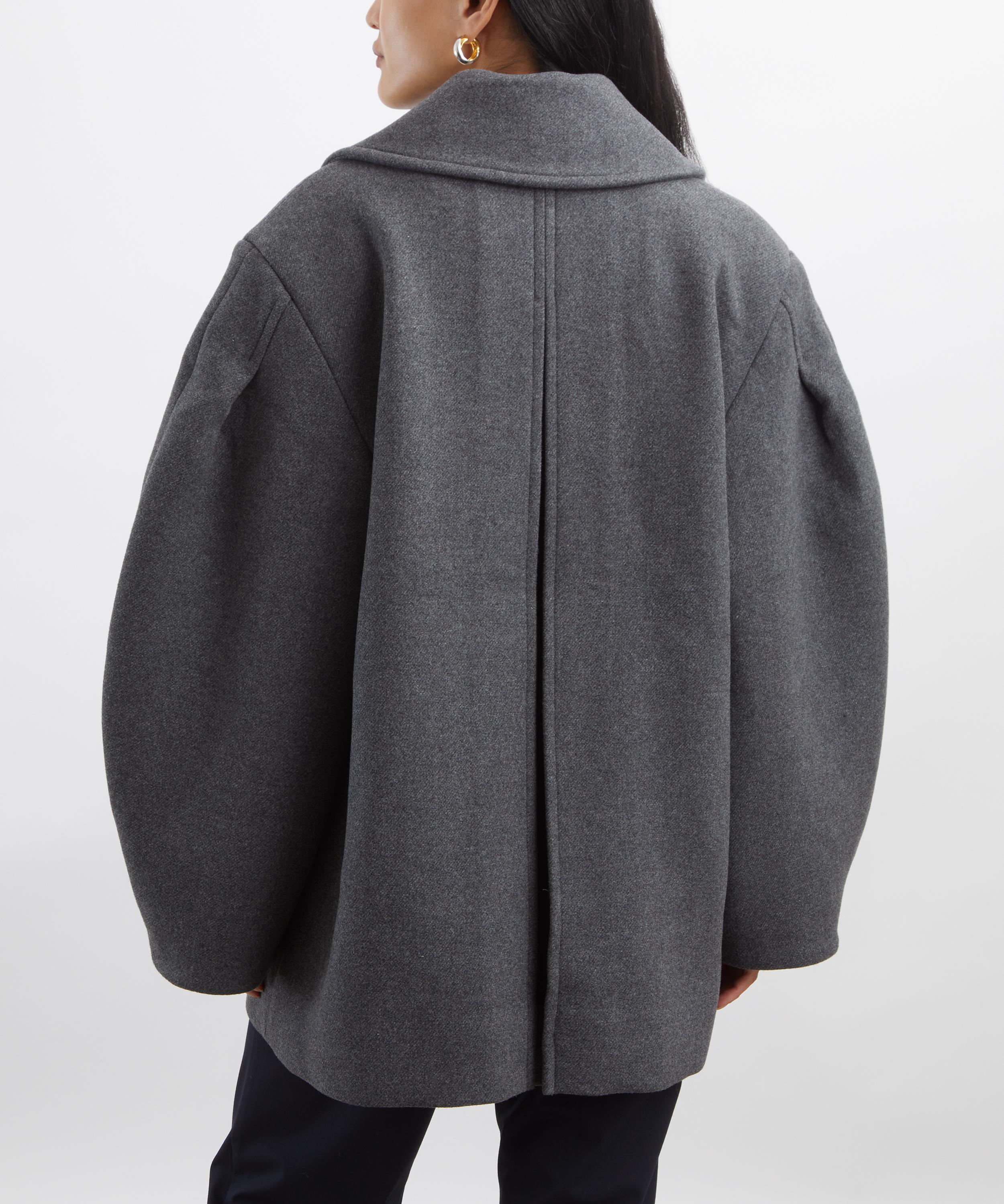 Ganni - Oversized Midi Peacoat image number 3